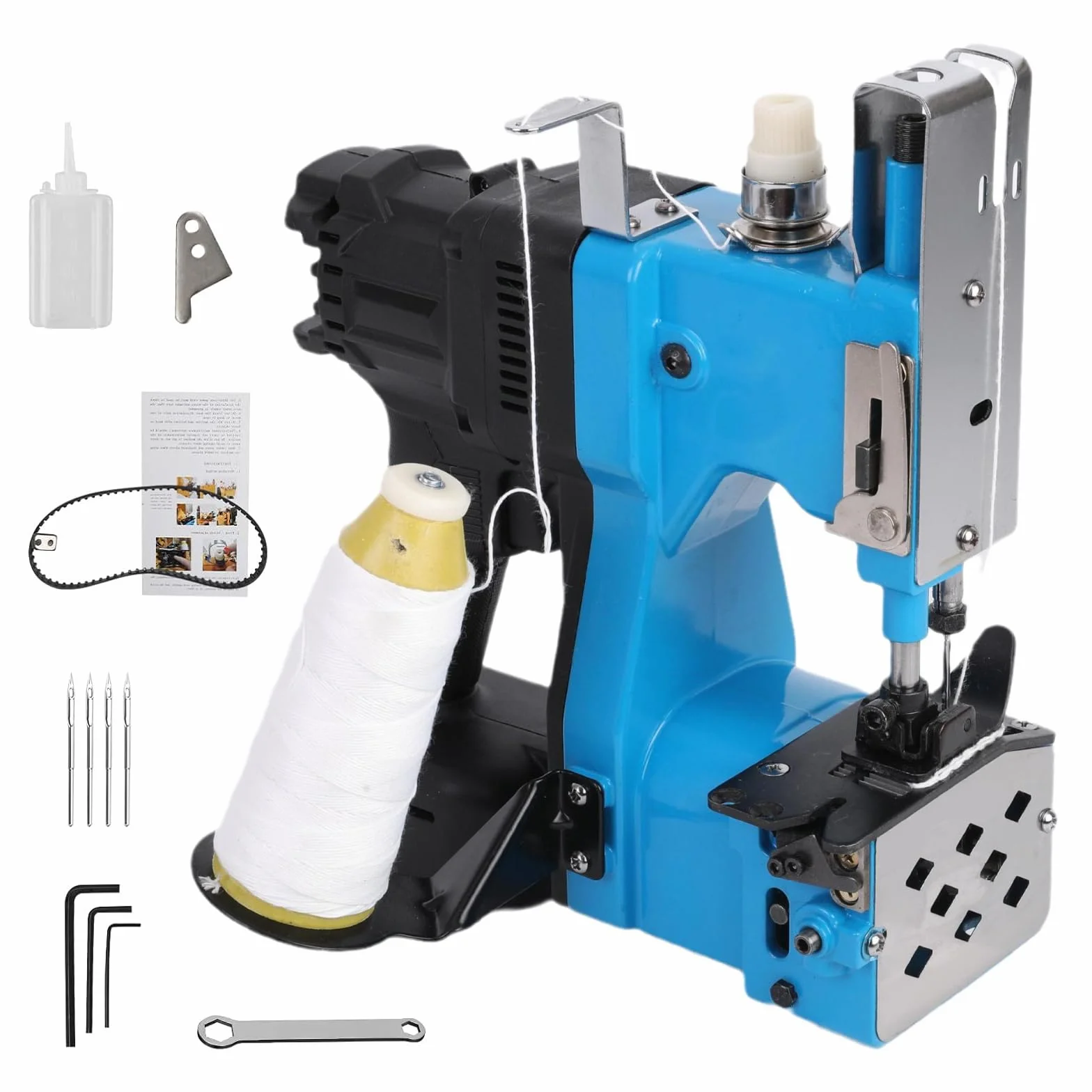 Sacos Maquinas de Coser Compatible con Makita 18V Batería | Eléctrica Máquina de Embalaje de Costura Más Cercana Bolsa, Maquina de Coser Portátiles para Coser, Sellar, Bolsas de Lona