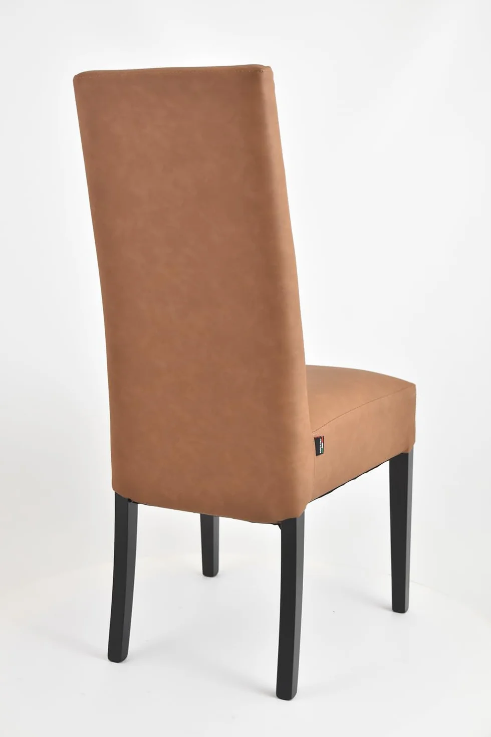 t m c s Tommychairs - Set 4 sillas Luisa para Cocina, Comedor, Bar y Restaurante, solida Estructura en Madera de Haya Color wengué y Asiento tapizado en Polipiel Color Cuero