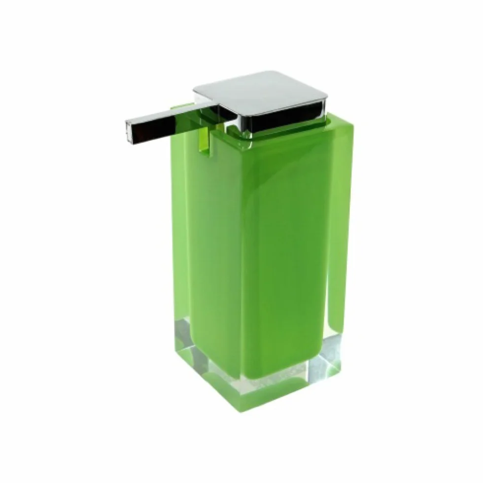 Gedy RAINBOW Dispensador de jabón, Resina, Verde, 7 x 11,3 x 17,2