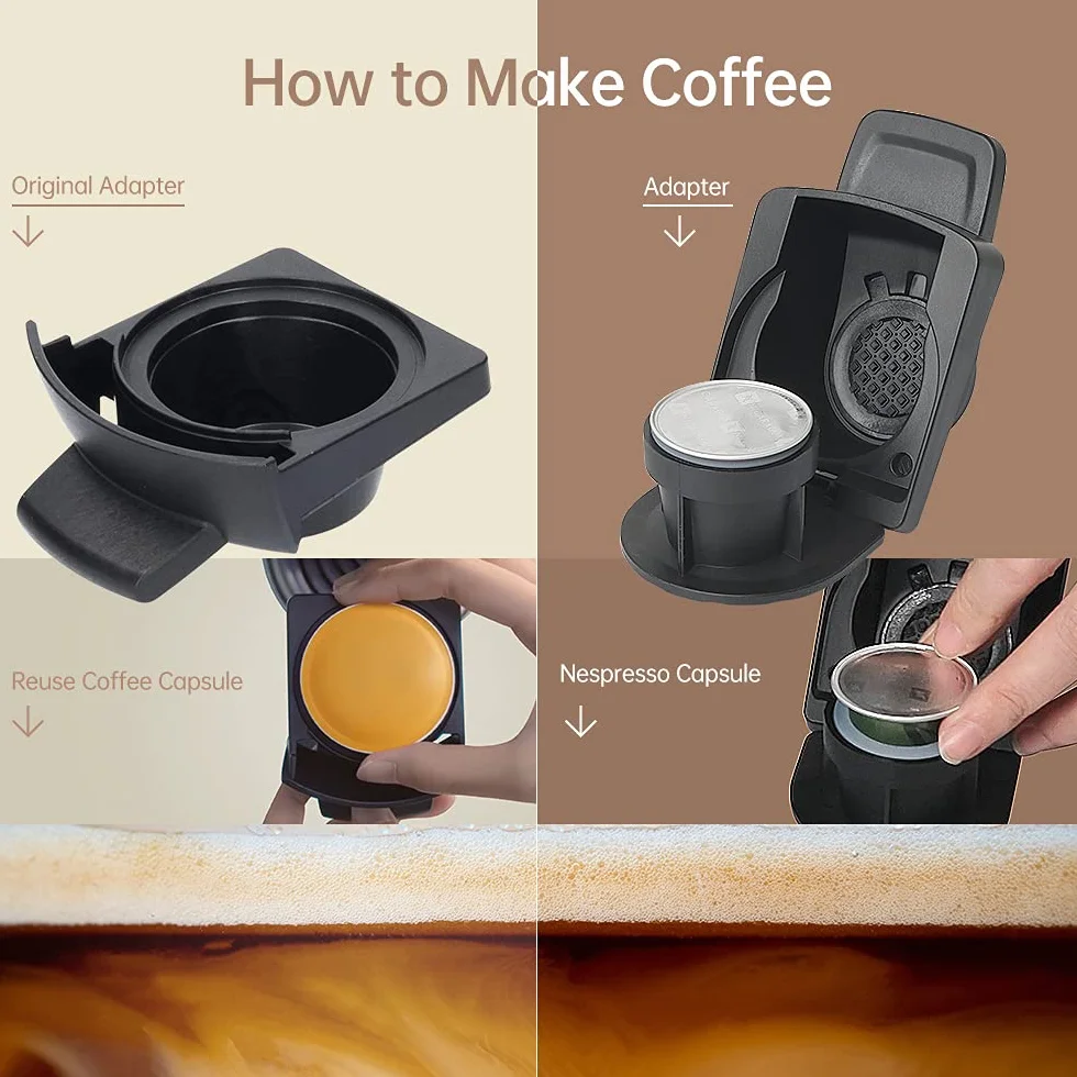 Support de convertisseur d'adaptateur de dosettes de café réutilisables pour capsules Espresso Original Line Compatible avec Dolce Gusto
