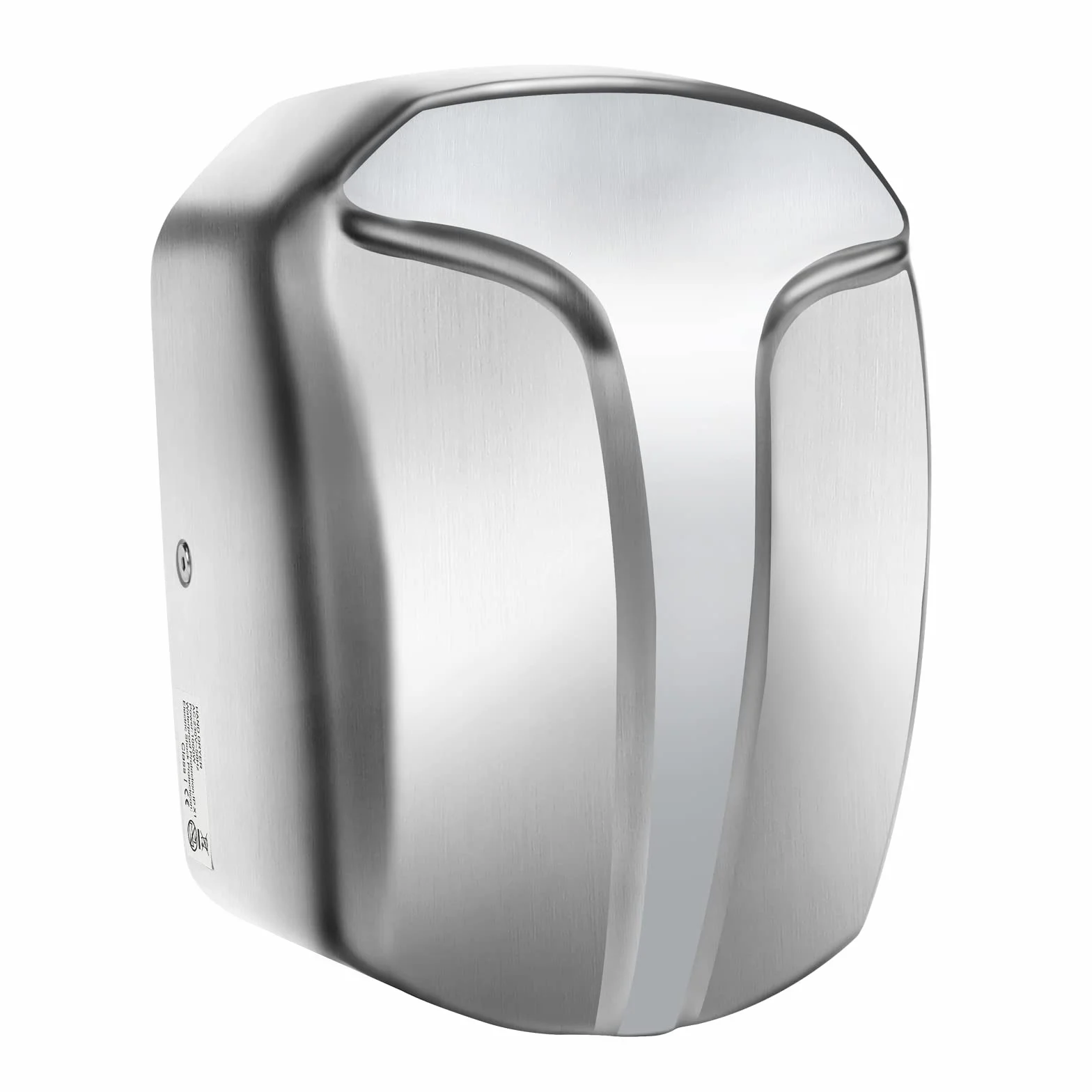 QL Secador de Manos Eléctrico Automático,Acero Inoxidable1150W,Secador de Manos Profesional con Filtro HEPA para Baño,Comercial,Plata