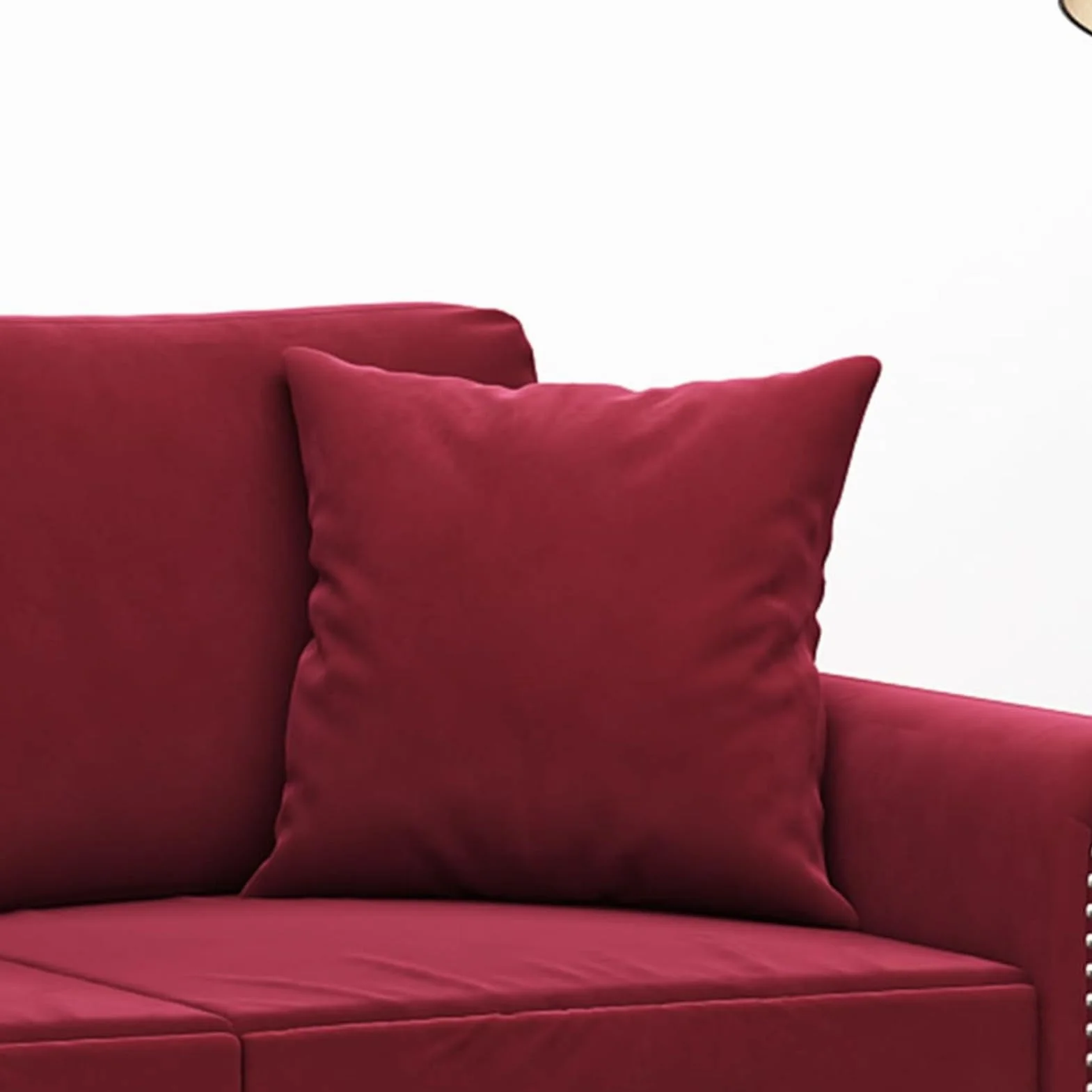 ARKEM Cojines Decorativos 2 uds Terciopelo Rojo Tinto 40x40 cm Cojines Salon Navidad DecoracióN Casa