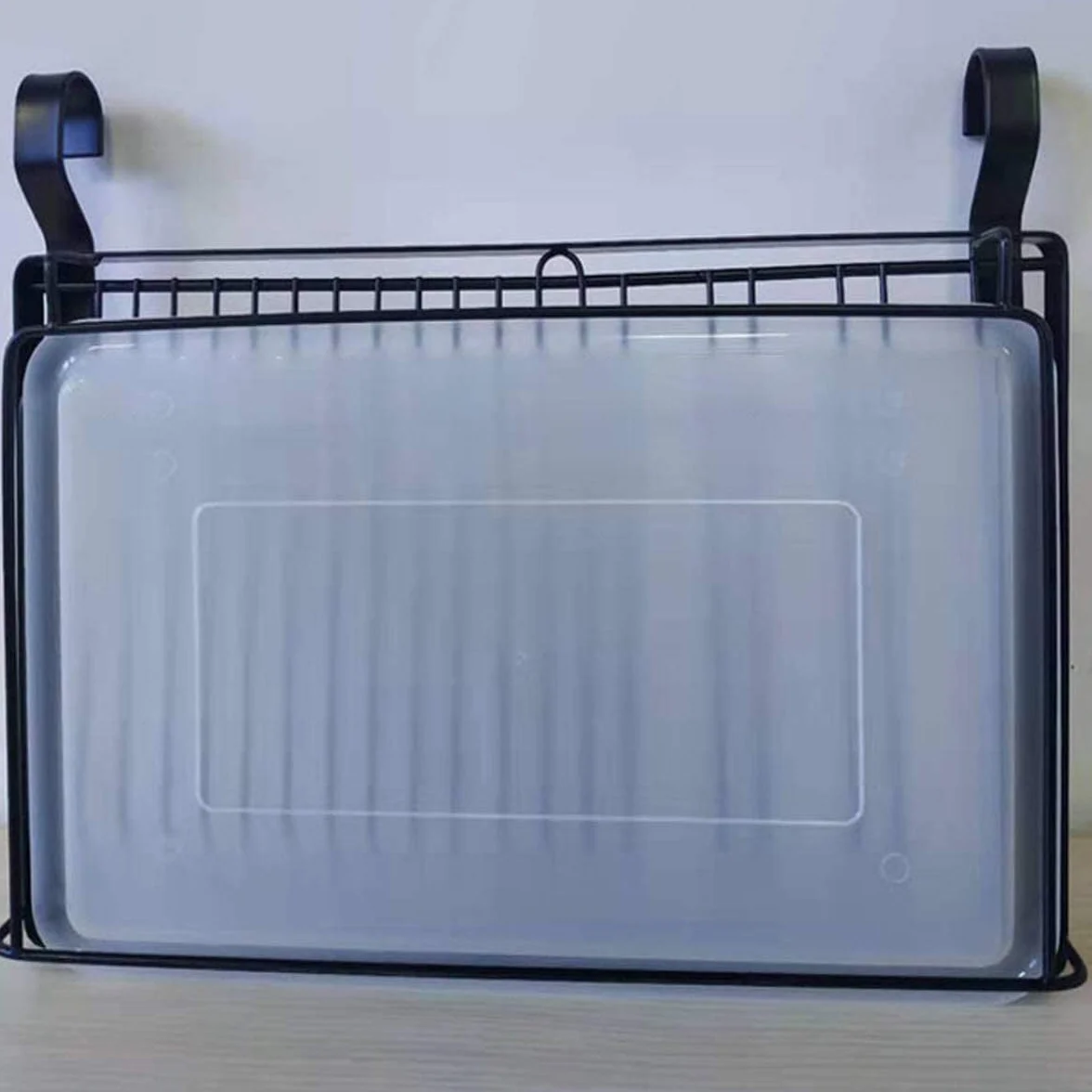 TentHome Escurreplatos Plegable de Pared de Acero Inoxidable con Bandeja Plastico, Escurridor Organizador de Platos de Cocina, Escurre Platos y Vasos, Secaplatos