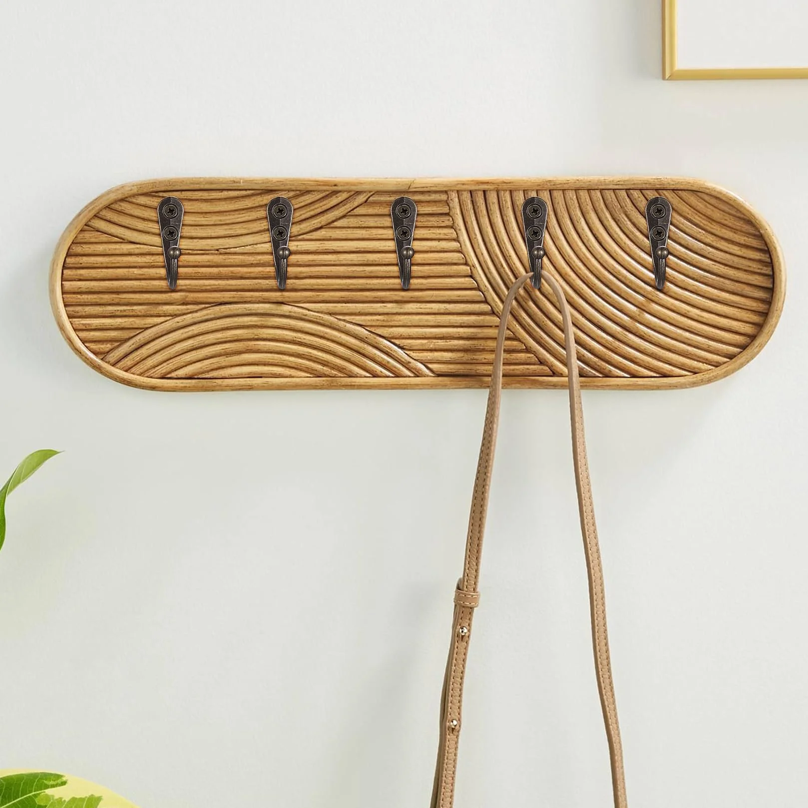 Ganchos Percheros de Pared Vintage Bronce 5 Piezas para Colgar Ropa Abrigos Llave Cocina Baños