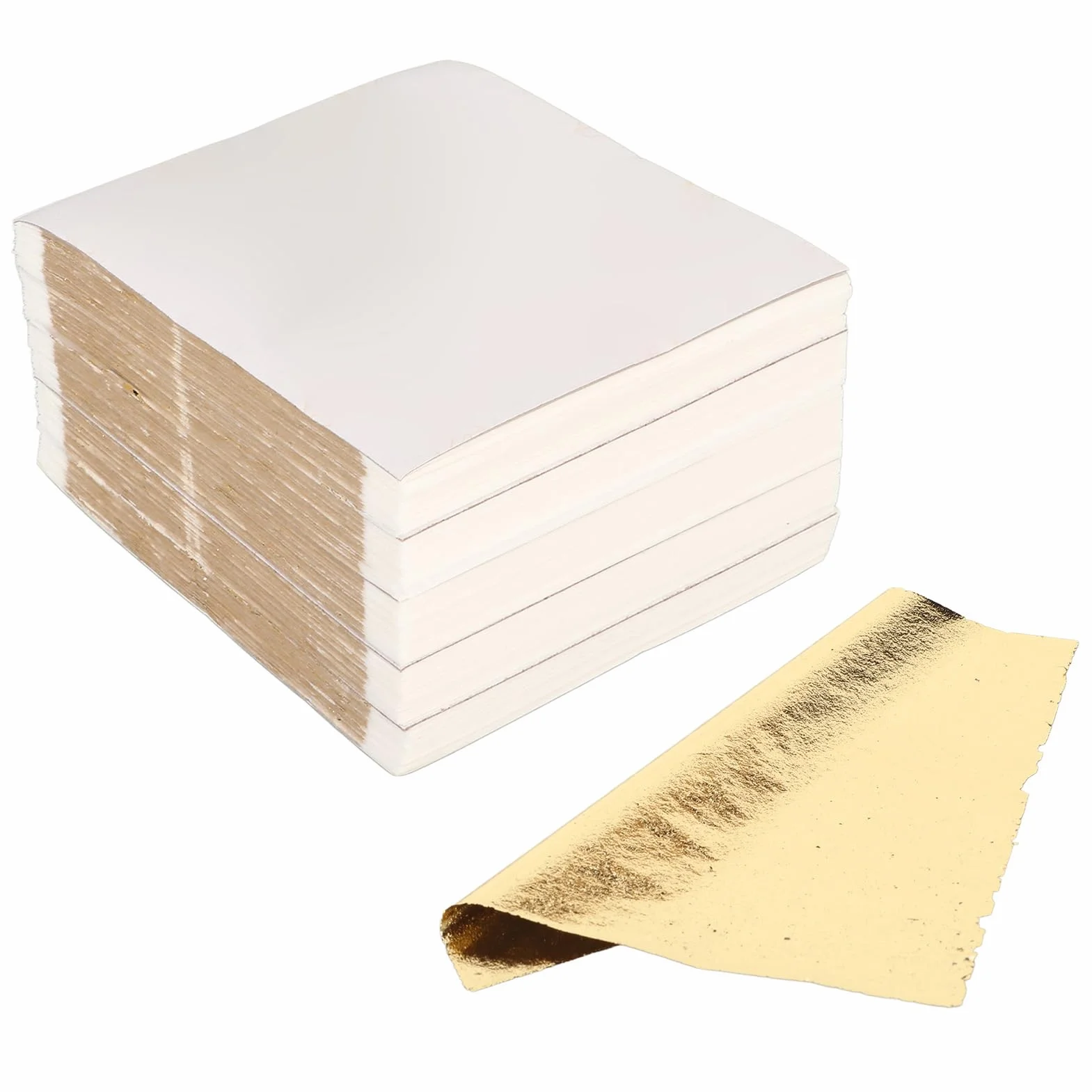 500 Hojas de Pan de Oro de Imitación Multiusos para Artes, Manualidades y Decoración