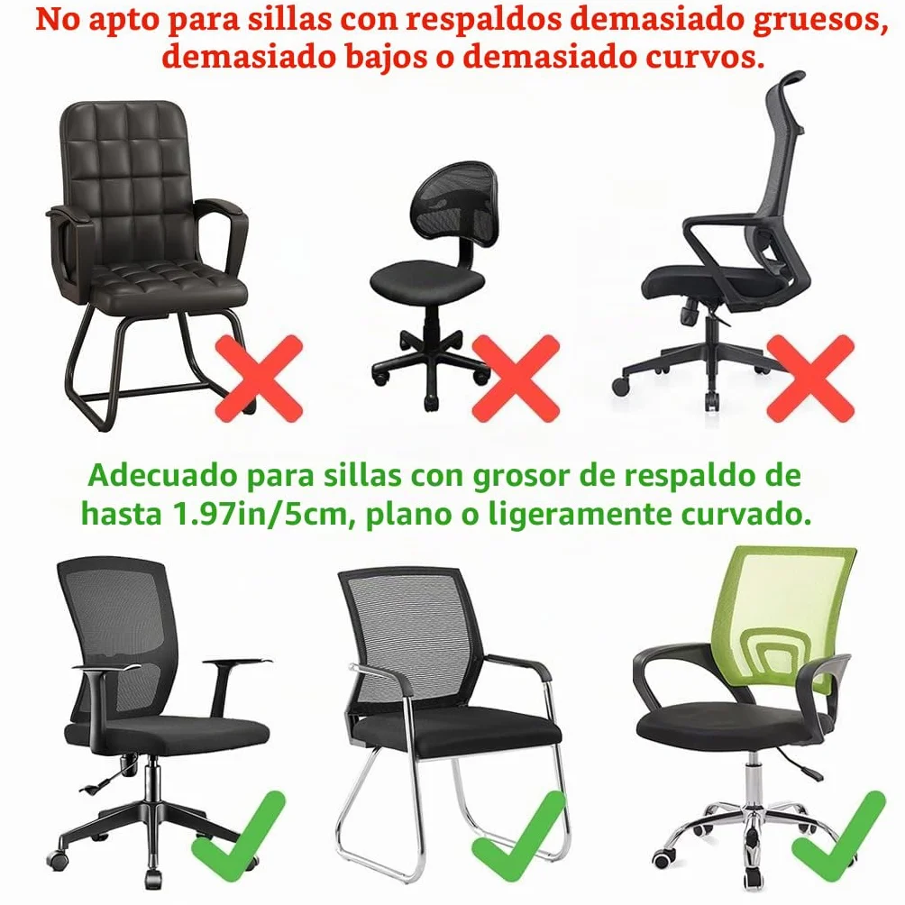Reposacabezas de espuma viscoelástica para silla de oficina, reposacabezas de silla acoplable, soporte de cuello de silla de escritorio, almohada de esponja elástica para la cabeza de altura y