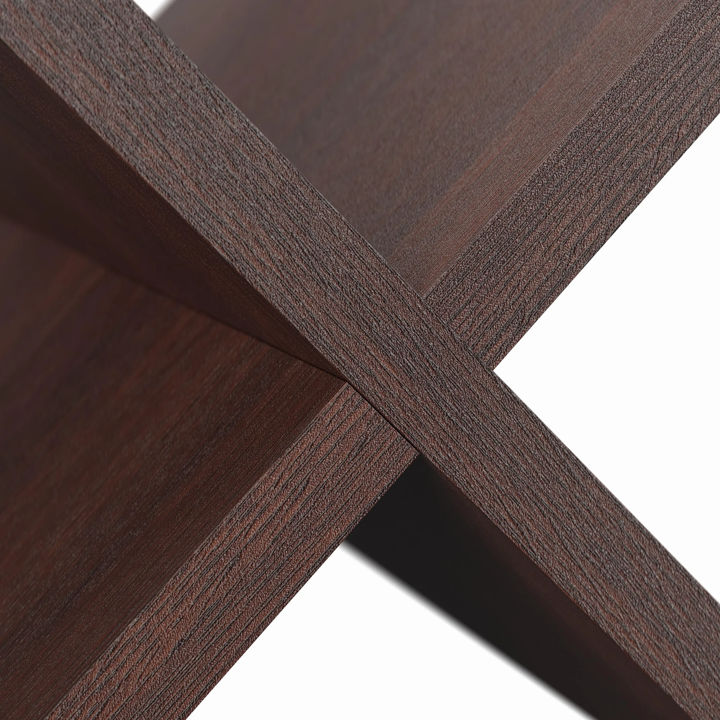 Relaxdays Revistero Madera de Nogal A4 25,5 x 32 x 29 cm Marrón Oscuro