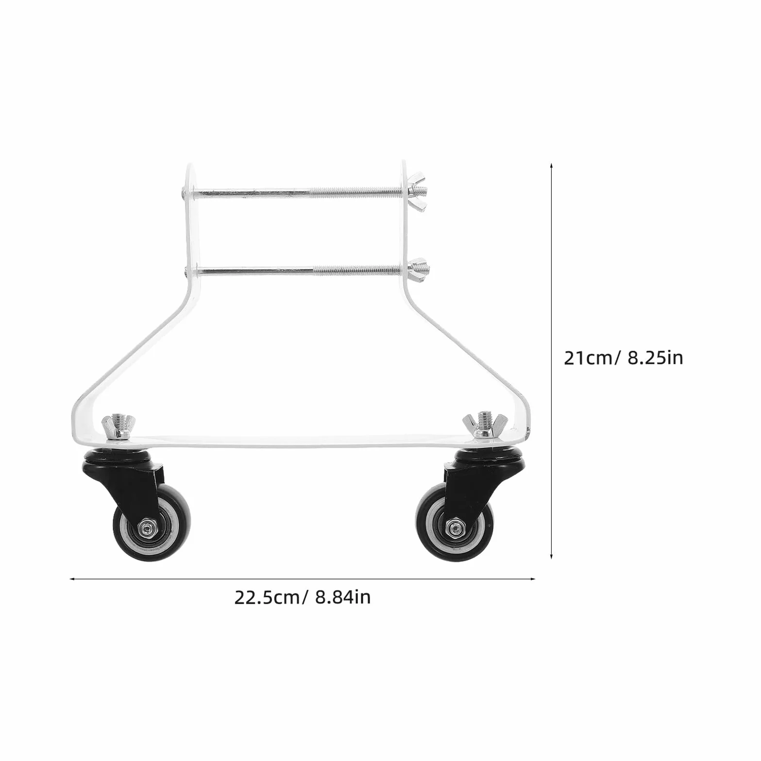 2 soportes para calentador eléctrico pesado con ruedas de rodamiento duales, soporte de acero e para radiadores portátiles llenos de aceite, base móvil estable para fácil li