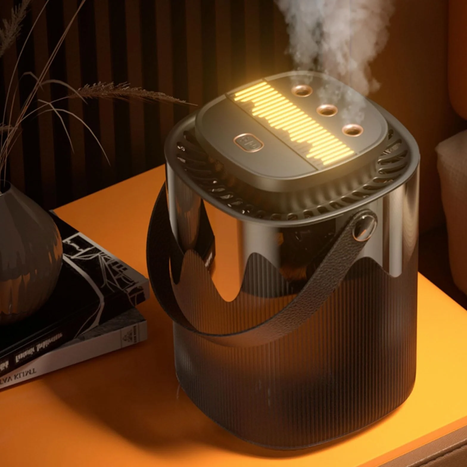 Humidificador Ultrasónico Humidificador de Aire de Escritorio, pulverizador silencioso doméstico, humidificador de Gran Capacidad de 3L, Apagado automático Humidificador de Aire