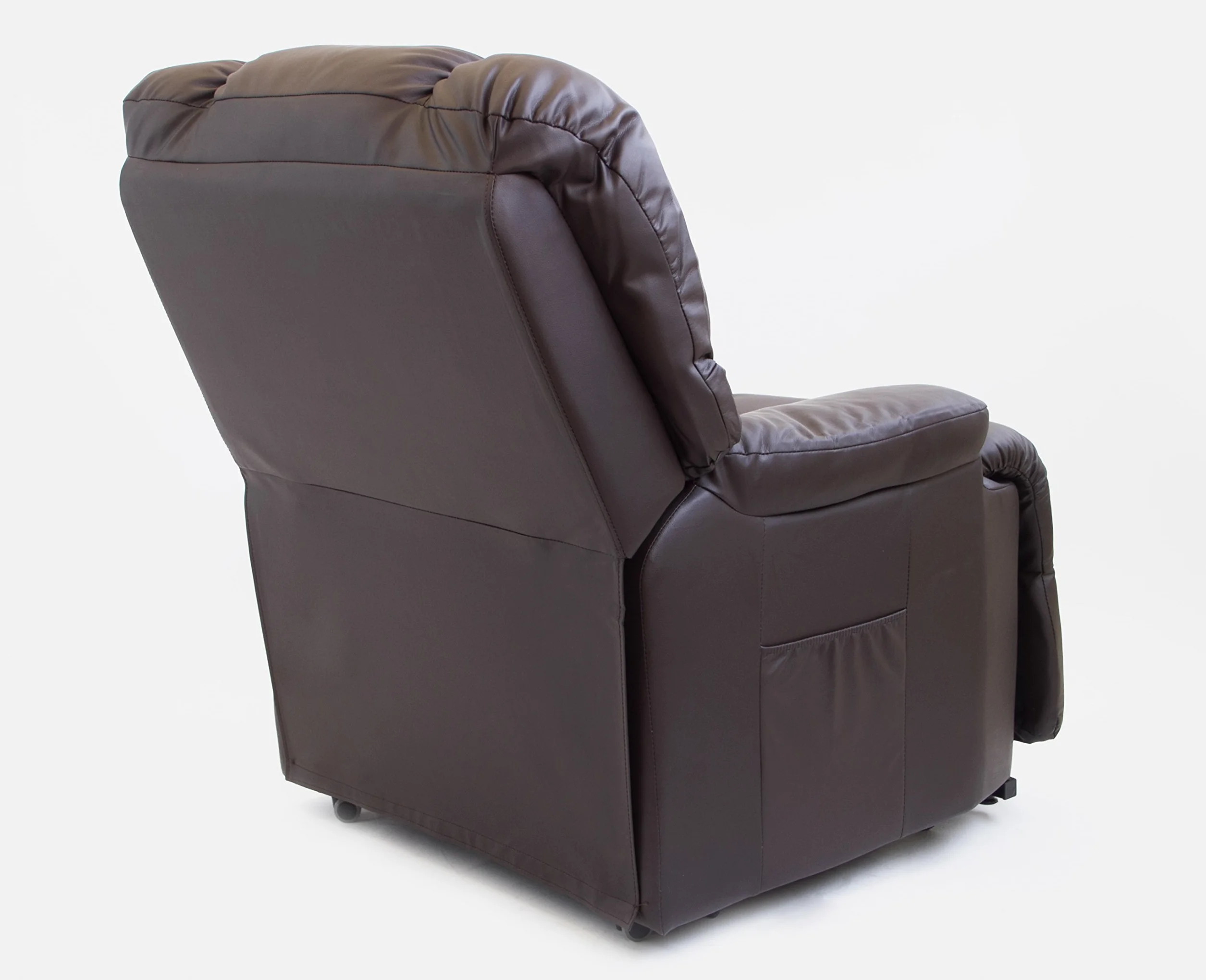 Astan Hogar Modelo Automático Lift Up AH-AR10100CH - Sillón Relax con Función Auto-Ayuda (Levanta Personas), Reclinación Eléctrica, Masaje Y Termoterapia, Cuero, Color Chocolate, 97 x 84 x 102 cm