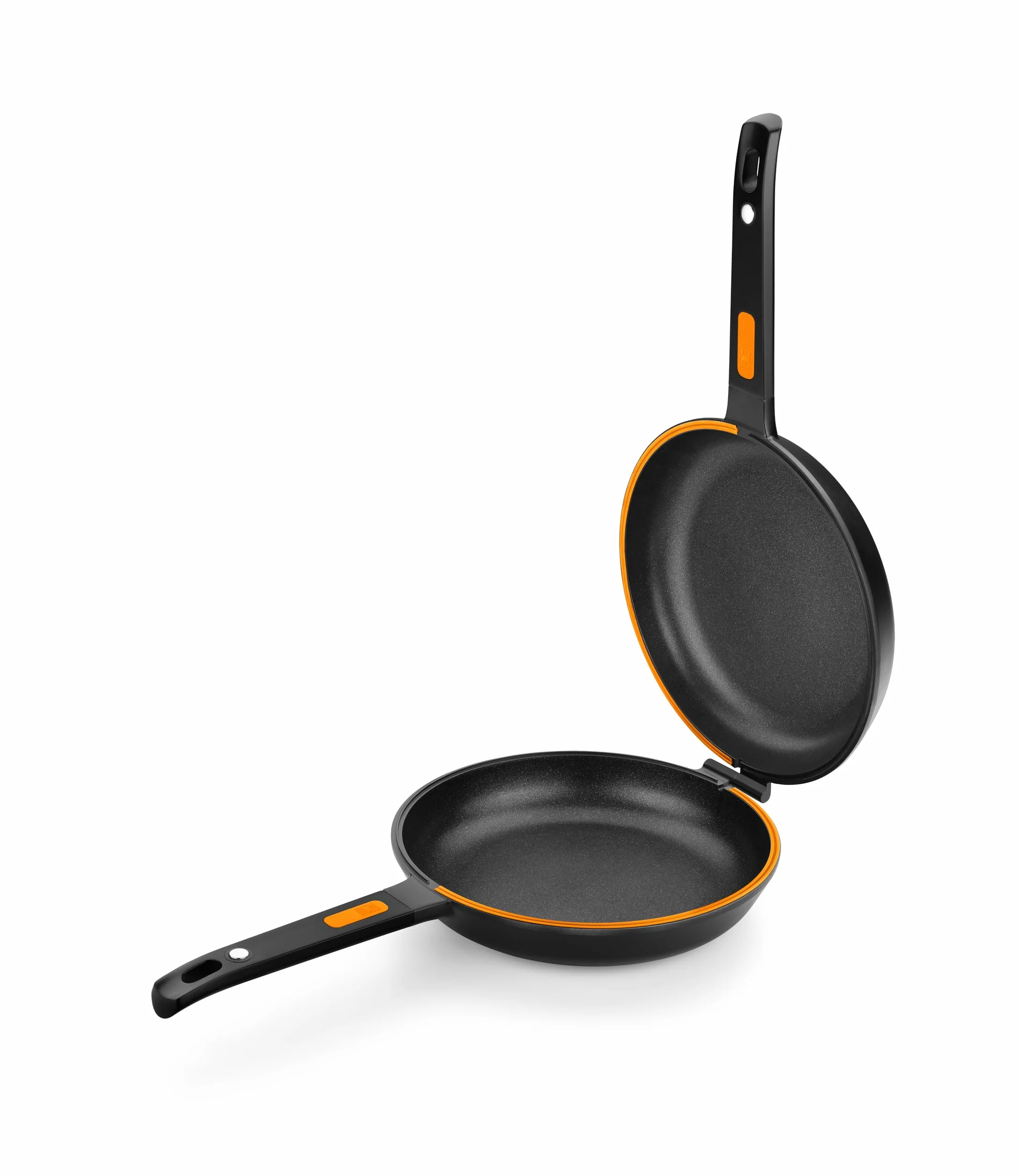 BRA Efficient Duo | Sartén Doble para Tortilla de Patatas, 26 cm de Diámetro, Aluminio Fundido, Triple Capa Antiadherente, 100% sin PFOA, Para todo Tipo de Cocinas