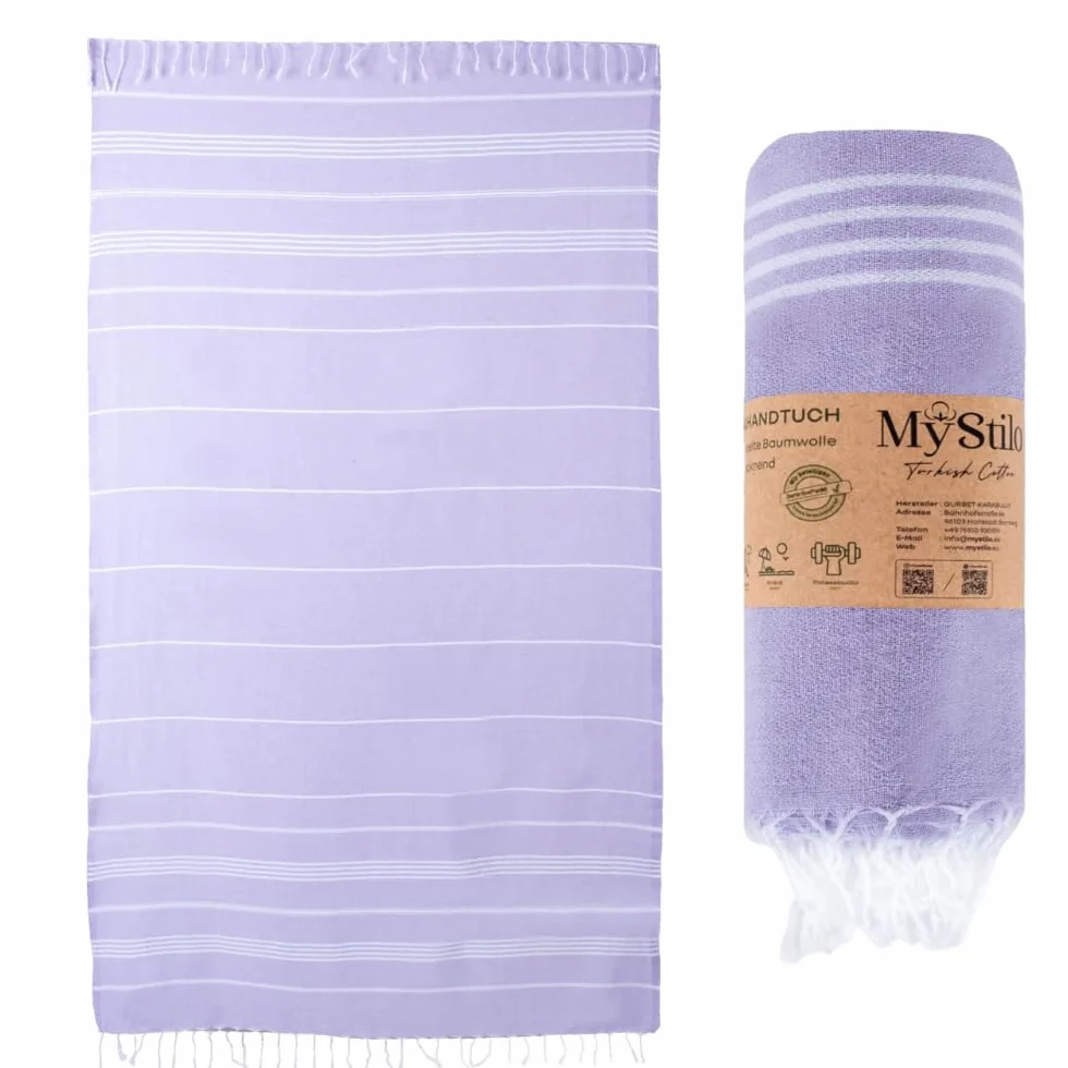 Toalla de sauna XXL 100 x 200 cm secado rápido playa grande suave morado
