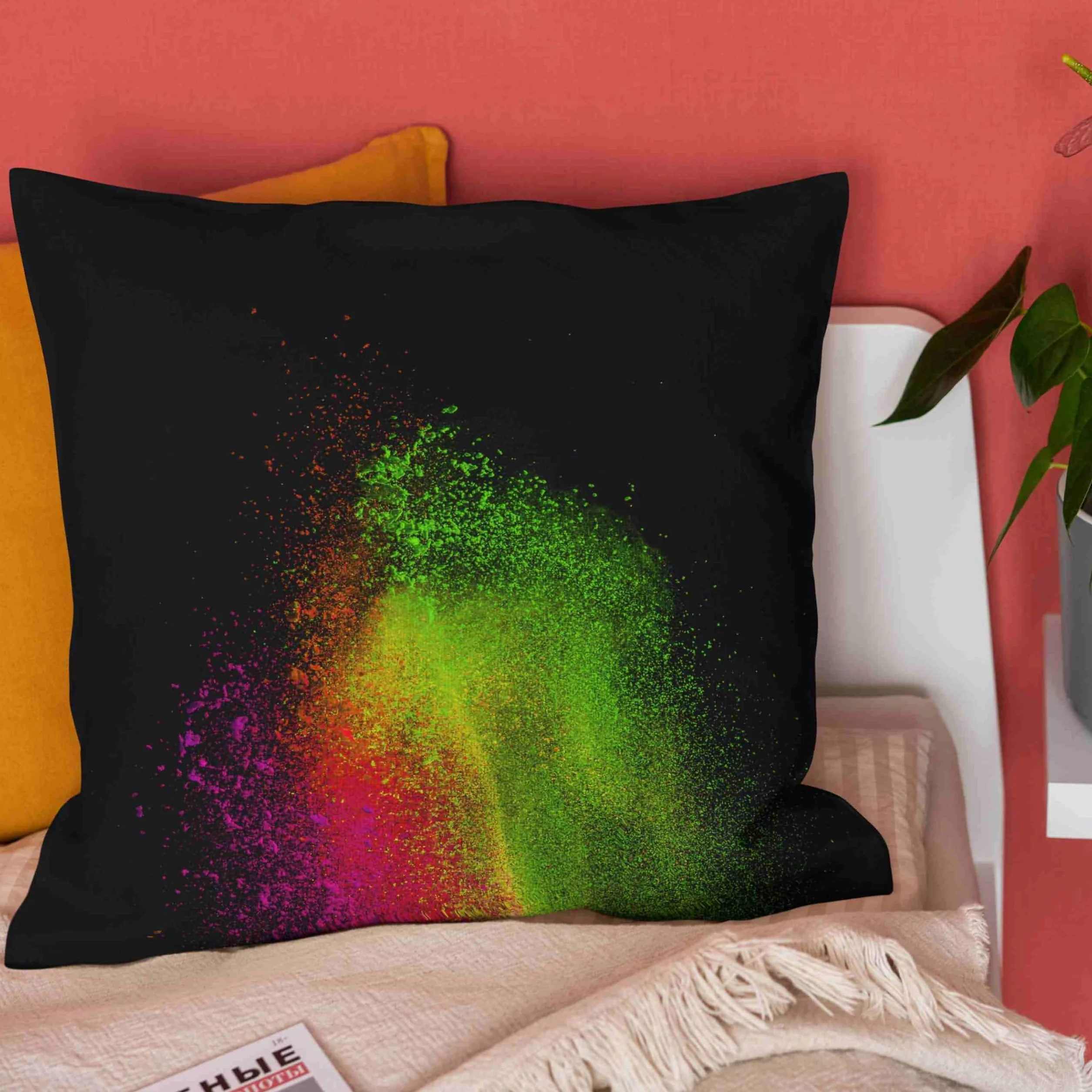 Fundas de cojín de lino de tamaño estándar para muebles de patio, 50 x 50 cm, fundas de cojín decorativas para sofá, sala de estar, decoración de sofá, 4 piezas