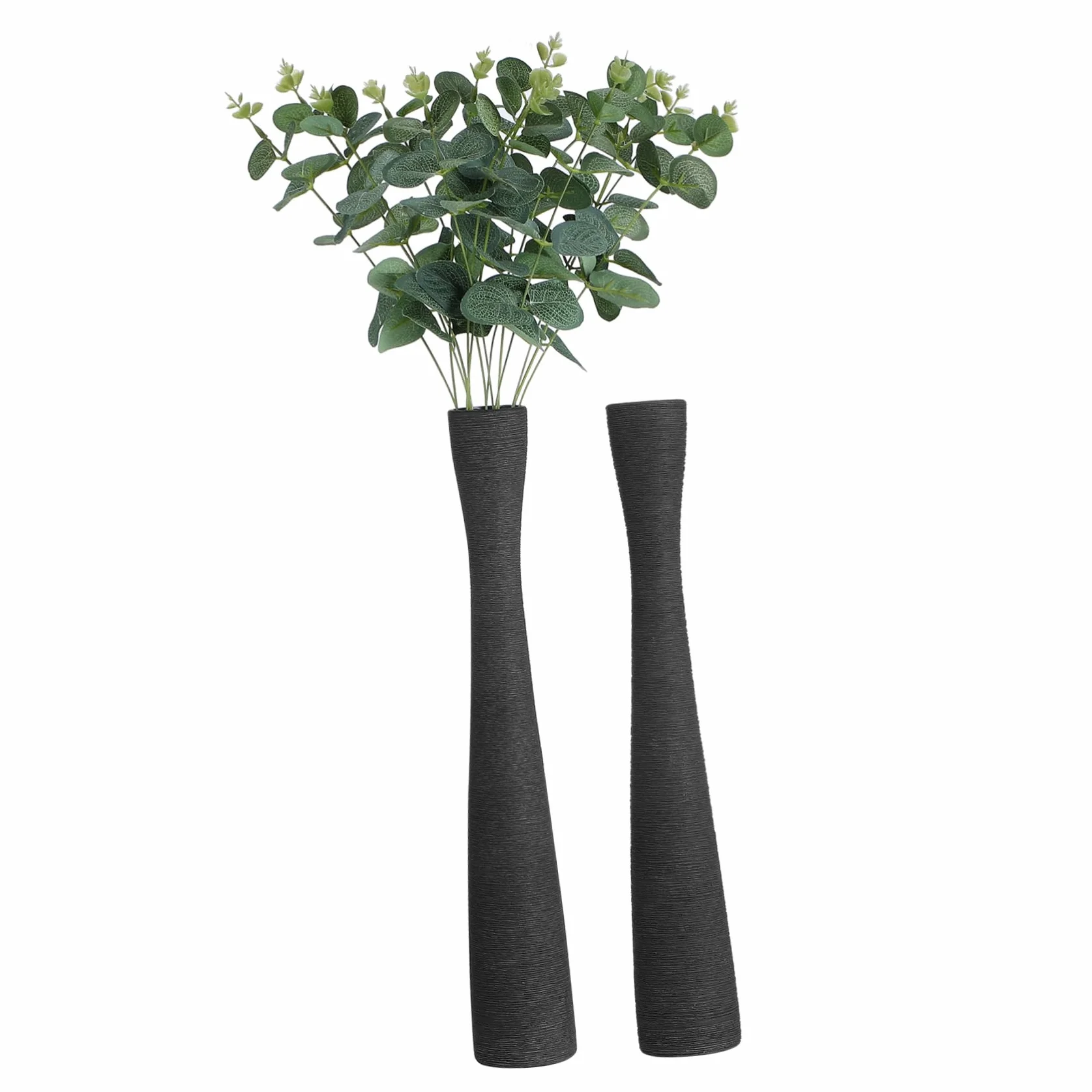 Toddmomy 2 Piezas Jarrones de Cerámica de Suelo de Jarrones y Esbeltos para Decoración Vases Estéticos con Cuello Estrecho Flores y Ramas Decorativas