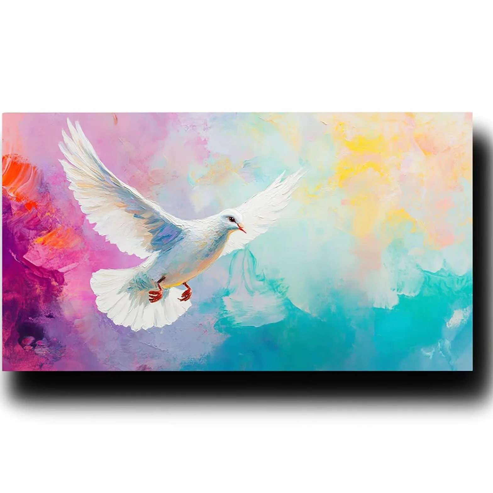 Pintar por Numeros Adultos Pichón, Pintar por Numeros Niños Kit Manualidades Adultos Abstracto Cuadros para Pintar por Numeros Pintura Acrílico, Cuadros Decoracion Salon Modernos 80X160cm 7w-N-N