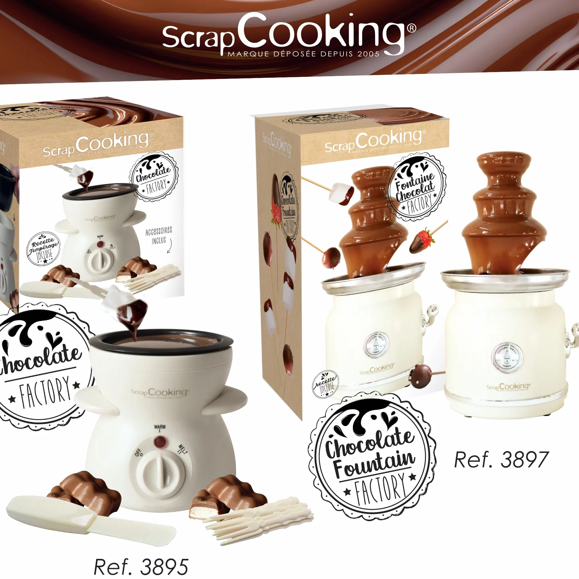 Máquina Fondue de Chocolate Chocolate Factory Eléctrica 2-4 Personas