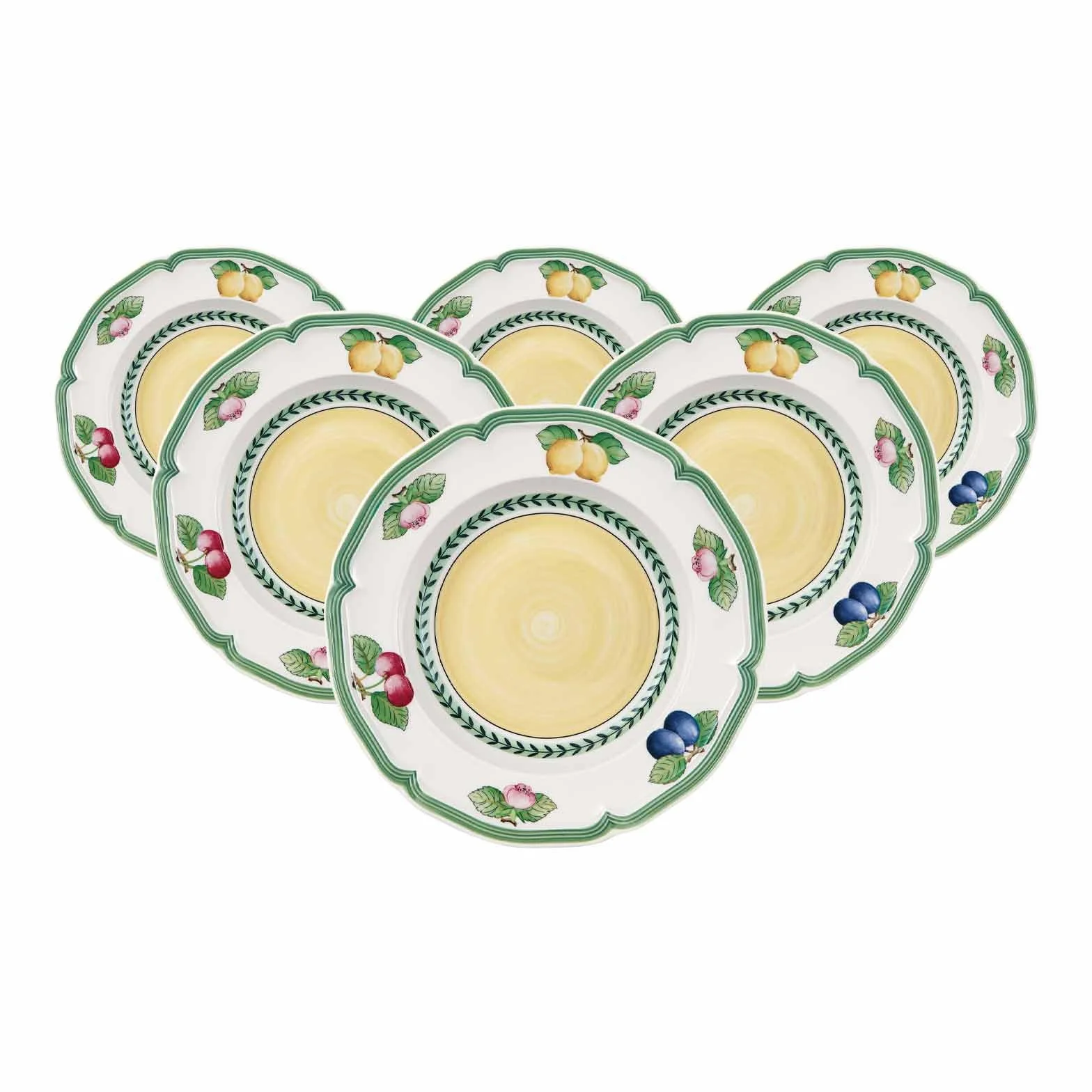 Villeroy & Boch French Garden Fleurence 1022812700 EKM Living - Juego de Platos hondos (6 Unidades, Acero Inoxidable)