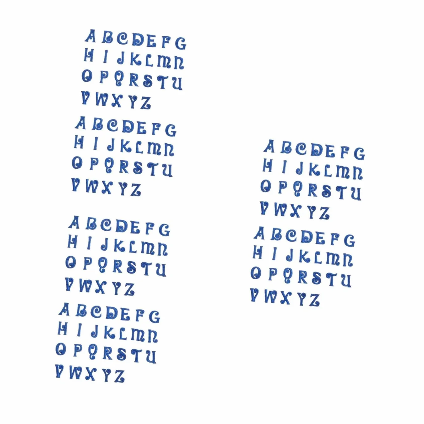 jojofuny 3 Series Parche De Tela Con Bordado De Letras Parche De Reparación Letras Adhesivas Parches De Costura Del Alfabeto Parches Traseros Para Chaquetas Parches De 52 piezas x 3