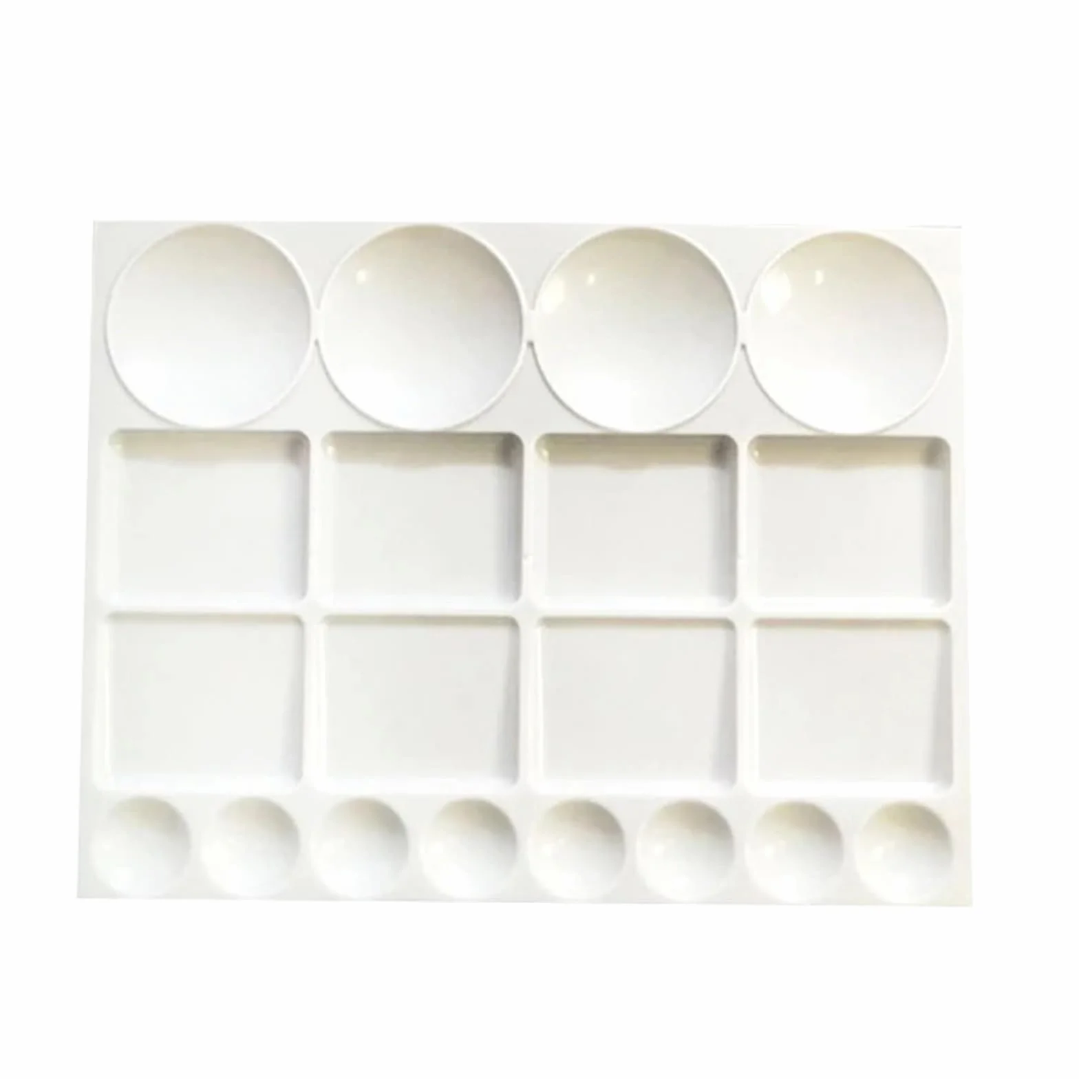 Paletas Mezclas Paleta de Colores for Adultos, Paleta de Pintura al óleo y Agua for Colorear, Bandeja de Dibujo artístico, Paleta de plástico, papelería for Estudiantes, 2 uds. para Acuarela
