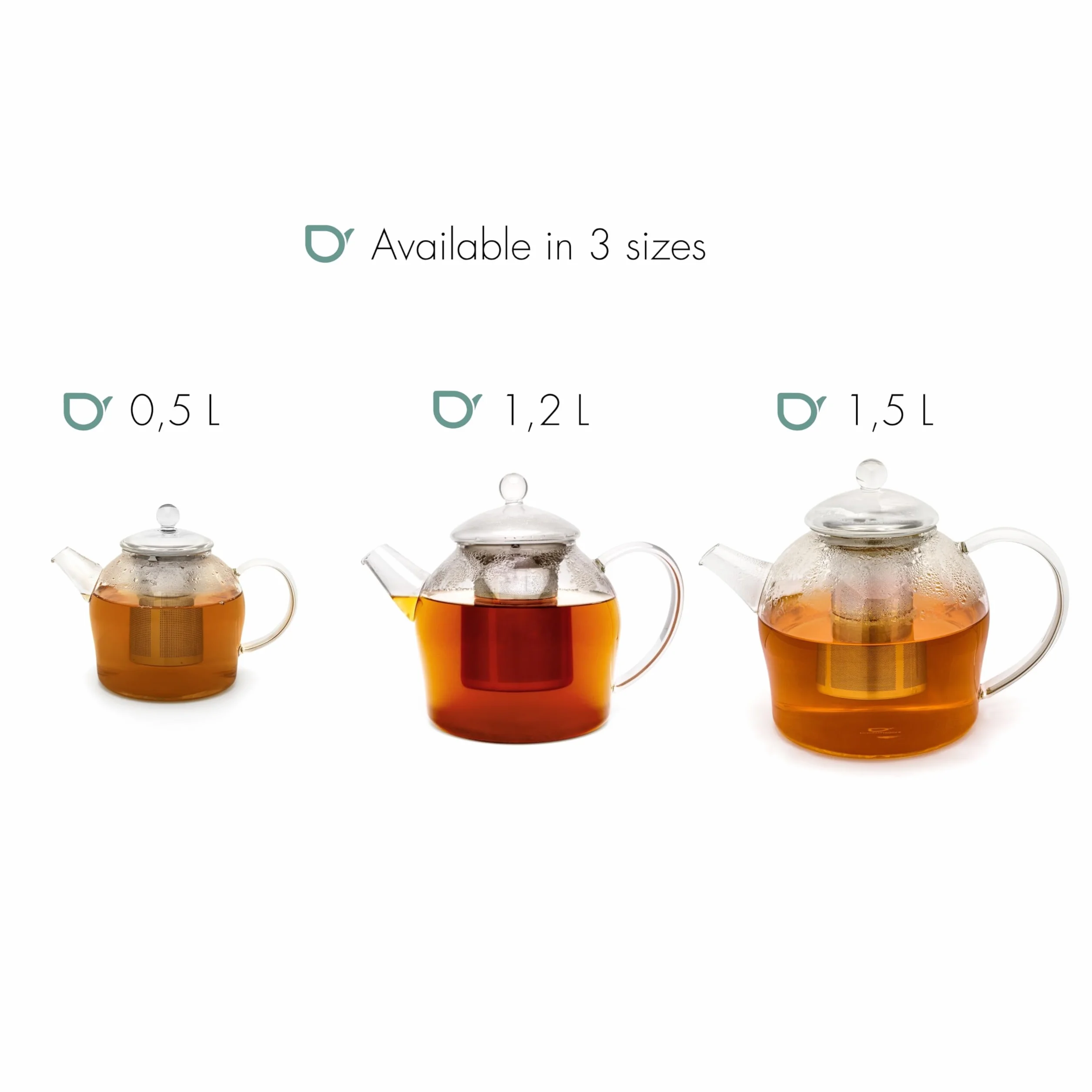 Bredemeijer - Tetera de cristal Minuet Santhee - 1,5 litros