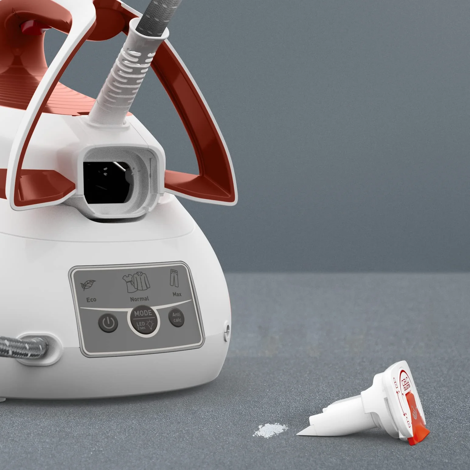 Tefal SV8110 - Planta de vapor Express Power, potencia de vapor potente, tecnología sin configuración, tanque de agua 1.8 L, vapor vertical, fabricado en Francia, Eco Stand