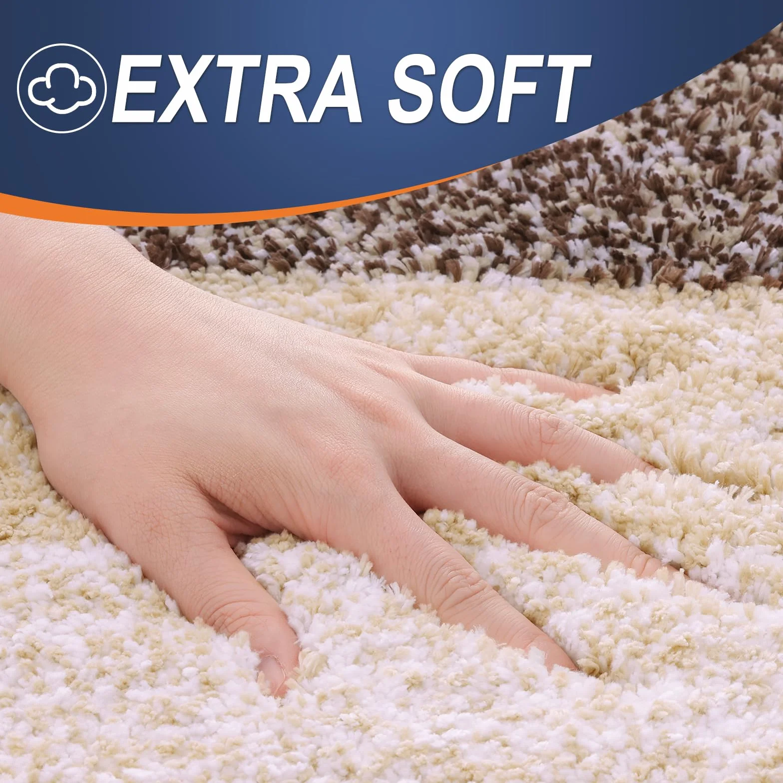 OLANLY Alfombras de baño de 59 x 20 Pulgadas, alfombras de baño de Microfibra Extra Suave y Absorbente, Parte Trasera de Goma, Secado rápido, Lavables a máquina, para Suelo de baño, bañera y Ducha