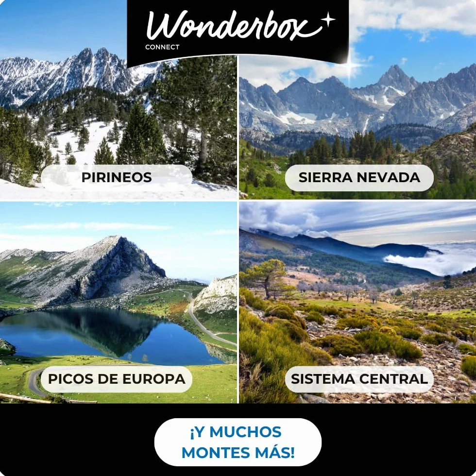 WONDERBOX – Cofre Regalo Escapada a la montaña - De 1 a 2 Noches para 2 Personas - Escapada para Parejas - Regalar experiencias - Hoteles para desconectar y conectar con la Naturaleza