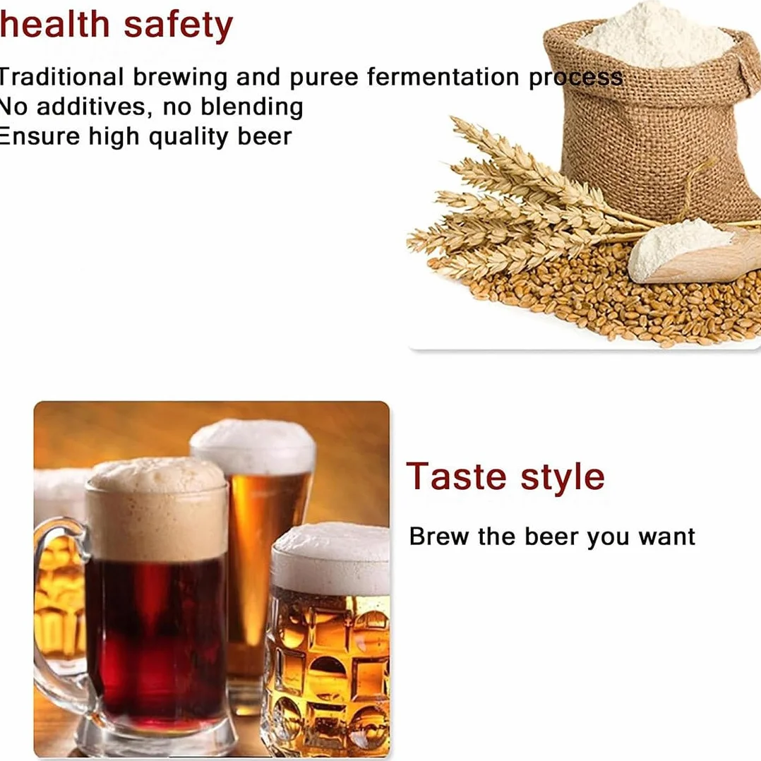 Máquina Eléctrica para Elaborar Cerveza, Kit para Uso Doméstico Y Comercial, Ideal para Principiantes con Todo Incluido, 40 L