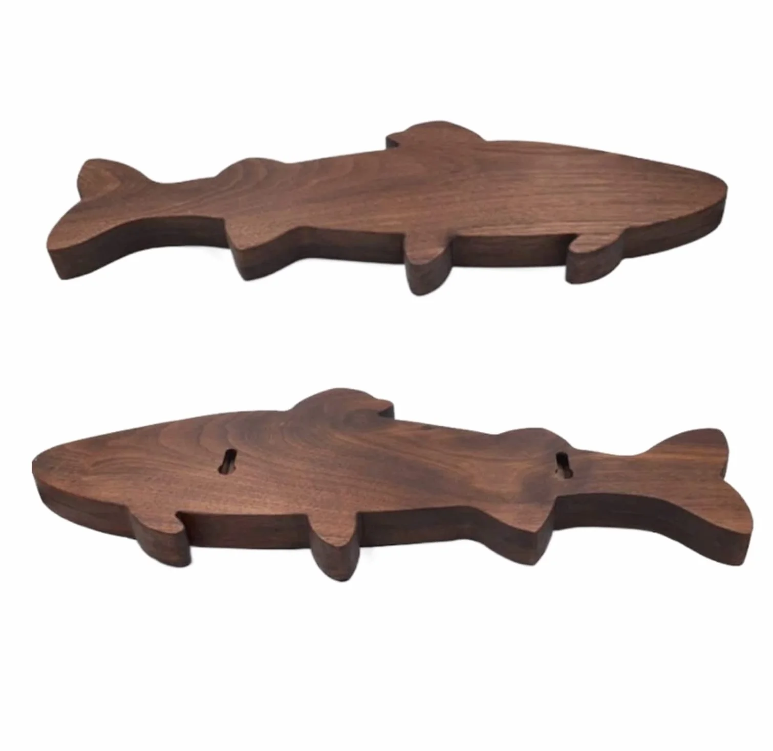 Bloque Cuchillos Cocina Barra De Soporte Magnético para Cuchillos De Nogal, Bloque De Cuchillos De Montaje En Pared Multiusos, Utensilio De Cocina con Forma De Pez
