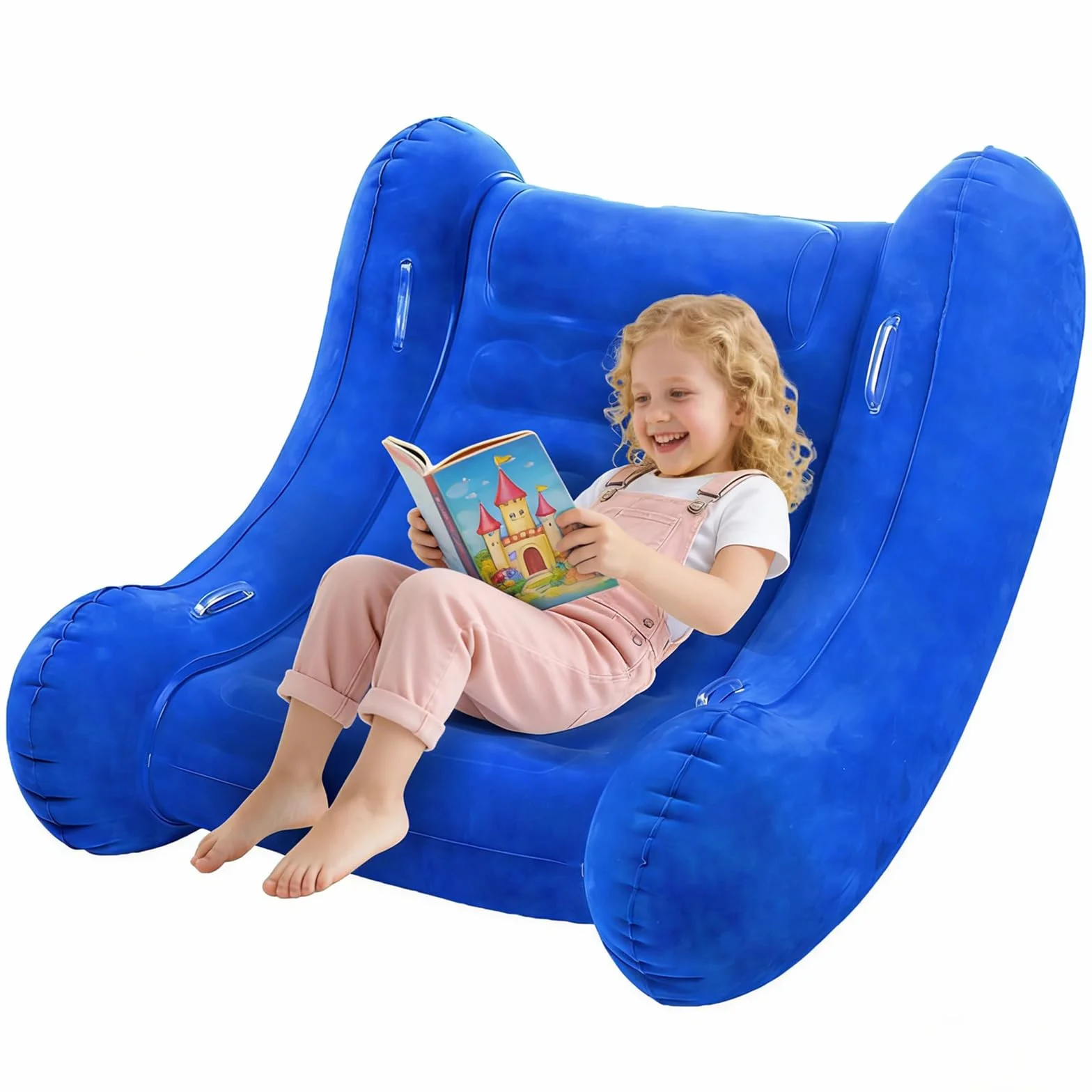 Silla mecedora sensorial para niños (azul)