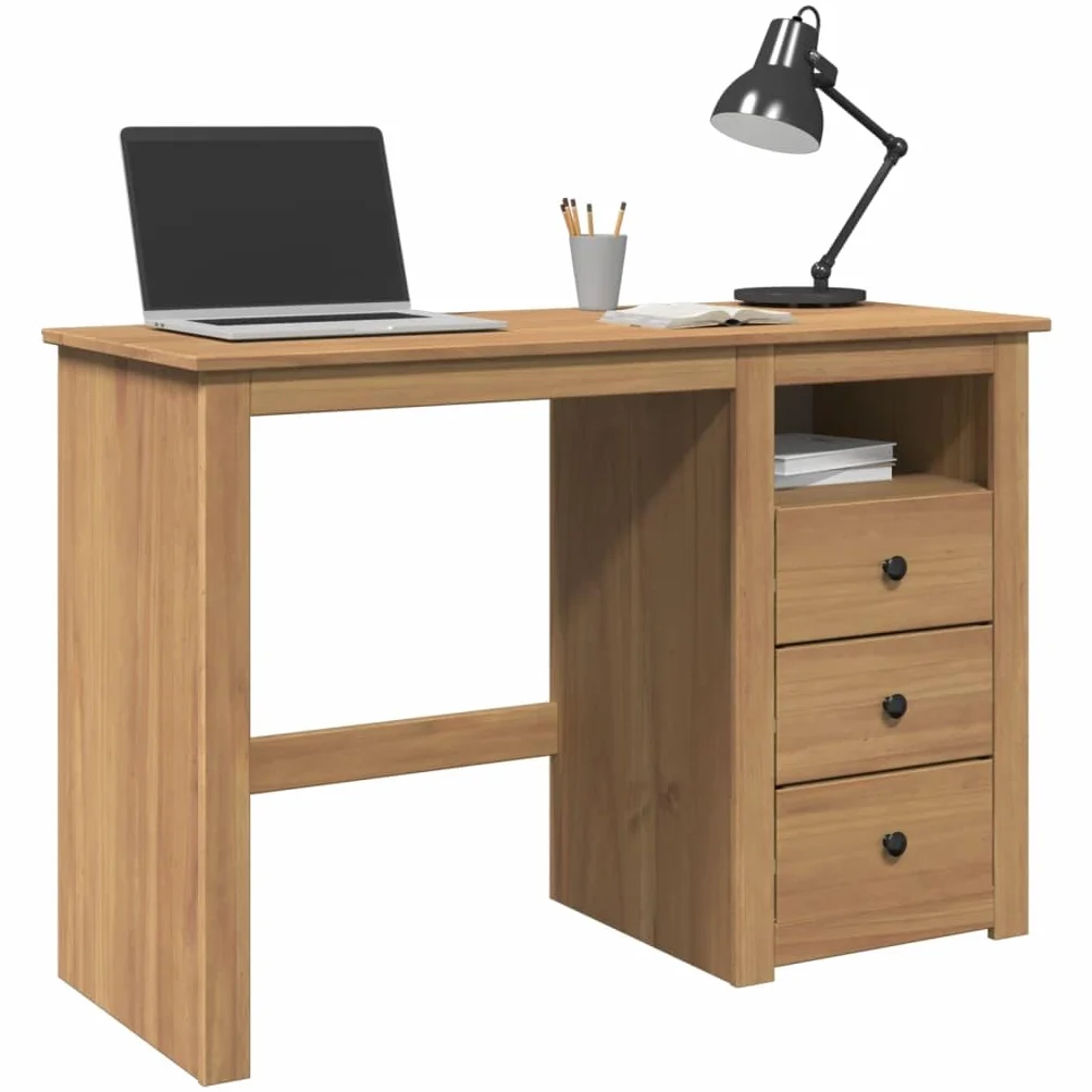 Genérico Escritorio Panama Madera Maciza de Pino 112x45x75 cm,Mobiliario,Mobiliario de Oficina,Escritorios-4016389