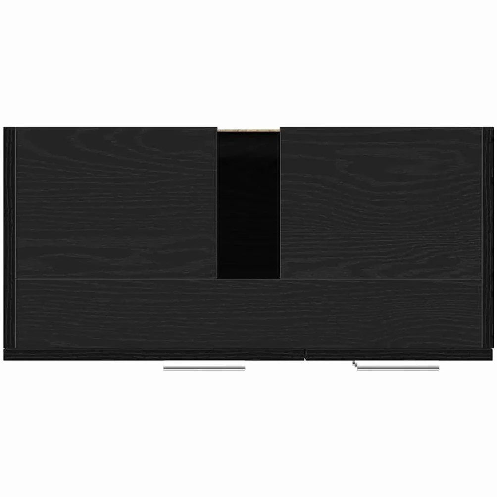 vidaXL Armario de Lavabo Roble Negro 63x30x54 cm Mueble de baño
