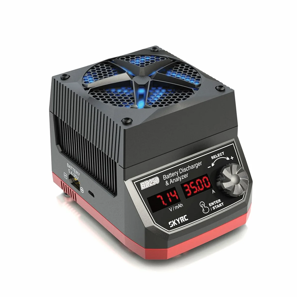 SKYRC BD250 - Cargador para maquetas LiHV, LiPo, NiMH función de Descarga, Pantalla gráfica