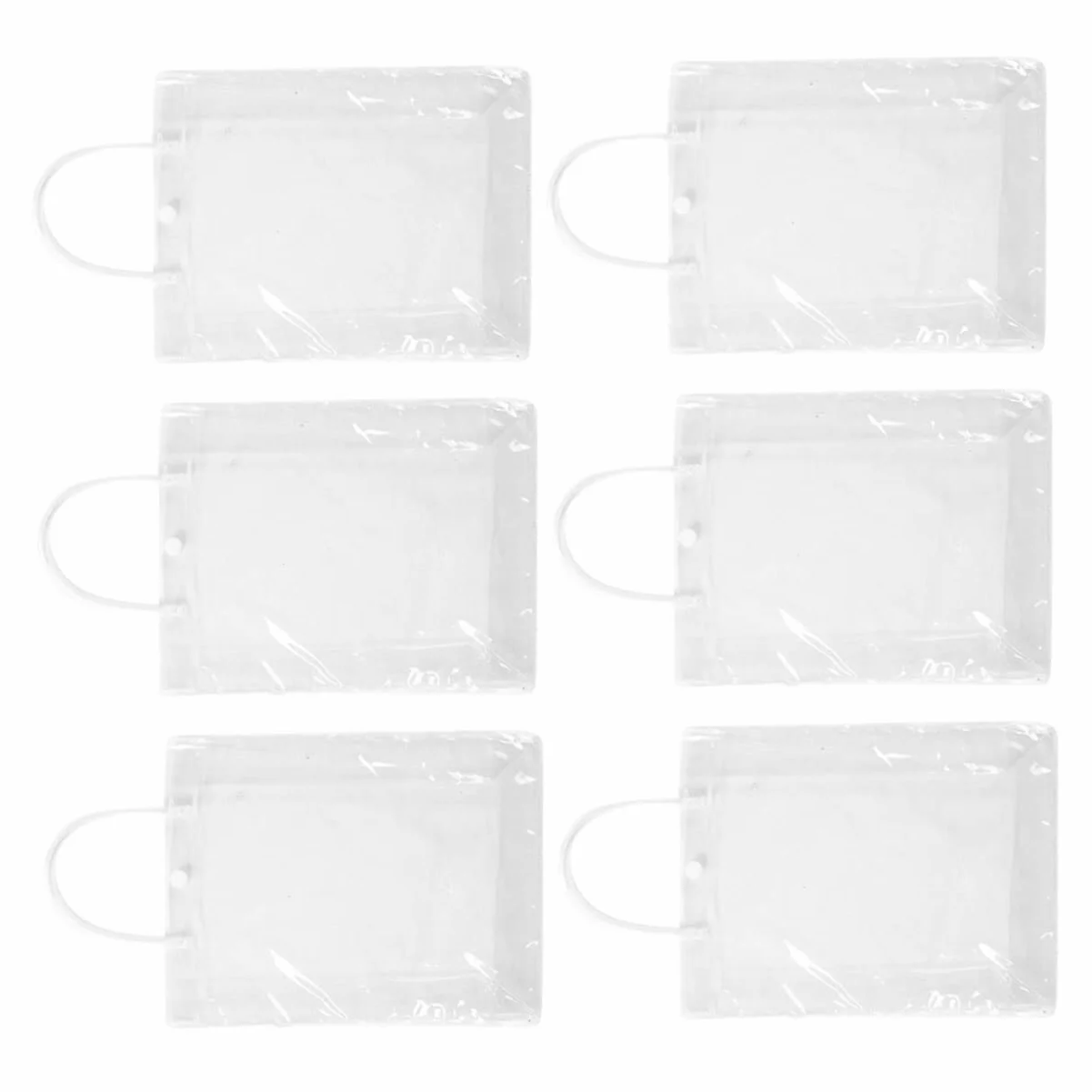 HEMOTON 12piezas Bolsas Tote Transparentes para Niño Niña para Pintar y Decorar Familia Material Ligero y Resistente para Manualidades y Almacenamiento