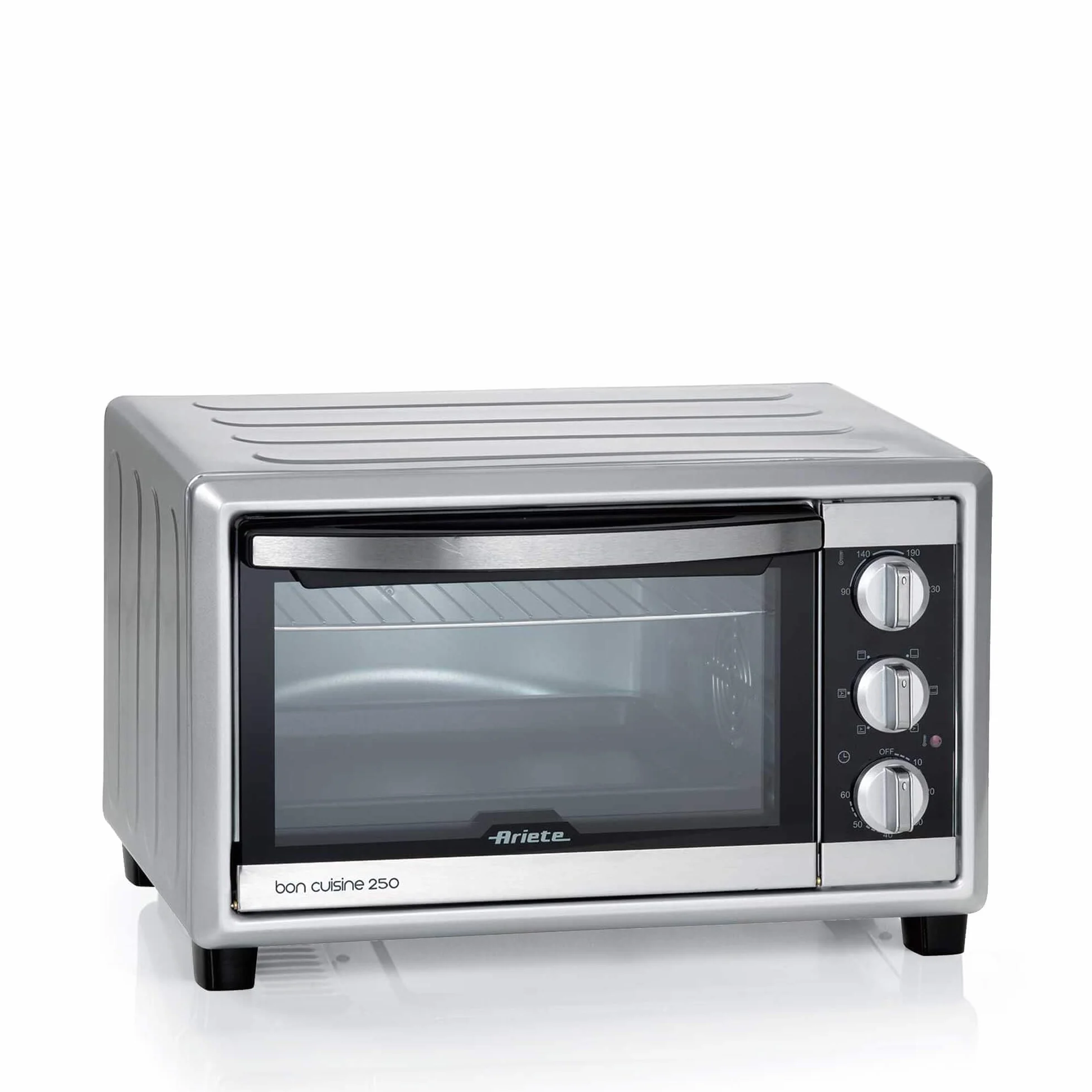 Ariete 984 Independiente Eléctrico 25L 1500W Negro, Plata - Horno (Pequeño, Eléctrico, 90 - 230 °C, Independiente, Negro, Plata, Giratorio)