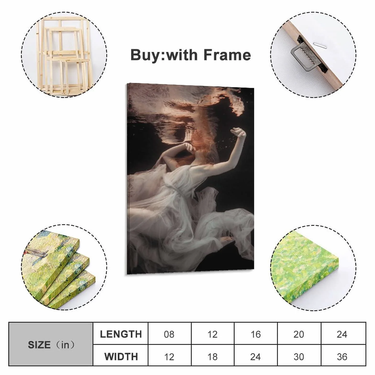 Póster etéreo de la diosa griega para habitación, póster estético, pintura decorativa, lienzo para pared, póster para sala de estar, dormitorio, 40 x 60 cm