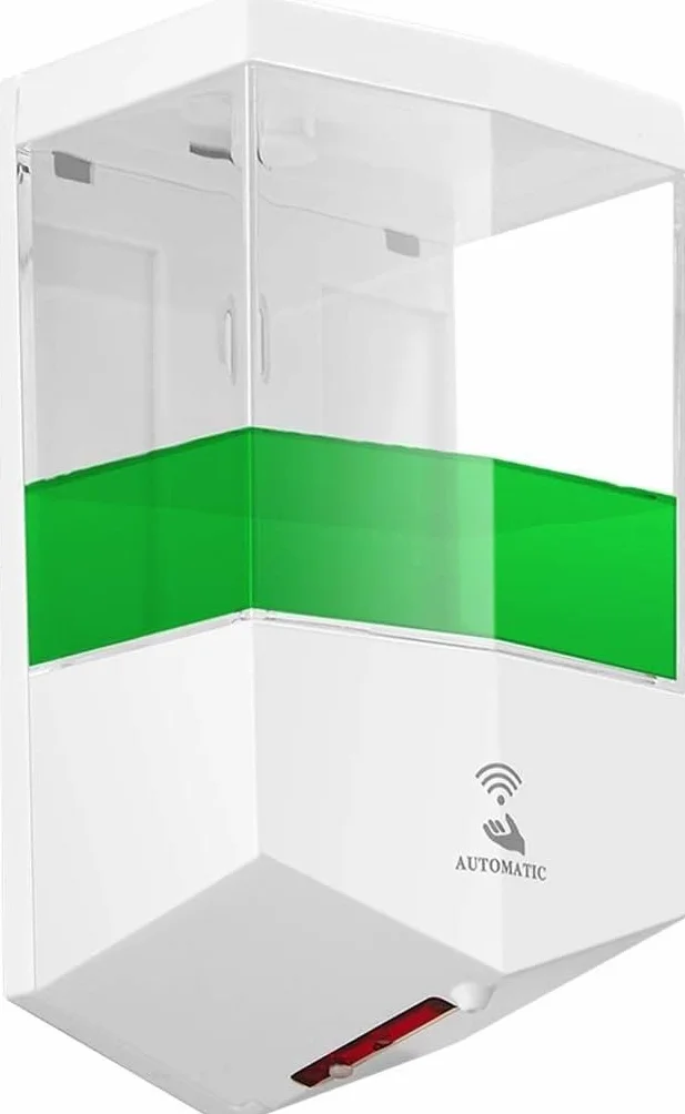Dispensador de jabón Dispensador de jabón automático Sensor montado en la Pared ABS Dispensador de jabón Transparente for Cocina/baño Escuela Hotel Botella de loción Dispensadores de loción