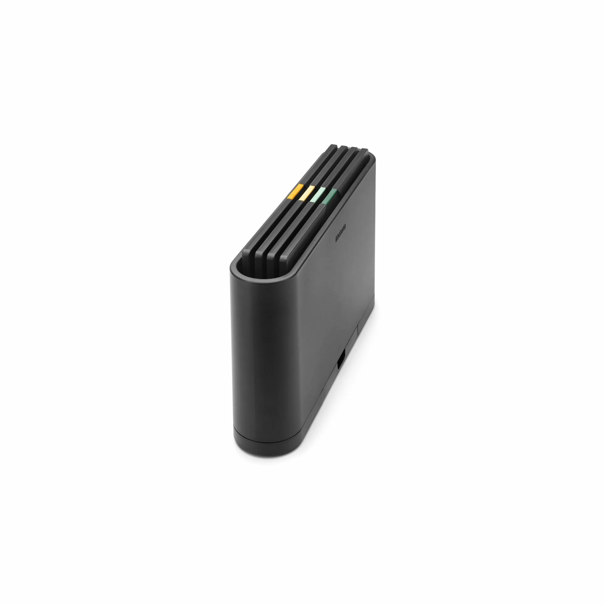 Brabantia TASTY+ Juego de tablas de cortar 4 piezas con soporte integrado antideslizante doble cara Gris Oscuro
