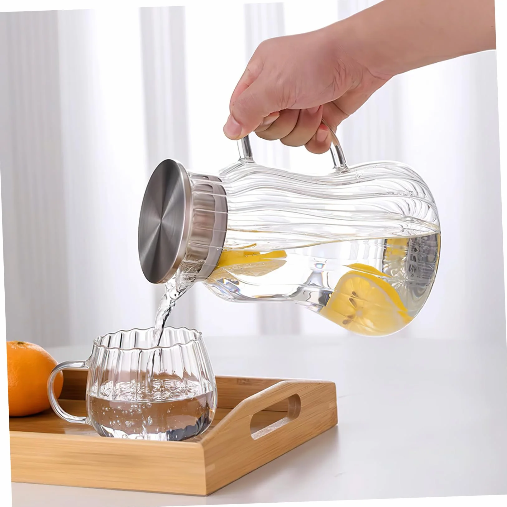 2 Piezas Vasos de Vidrio Transparentes para Leche y Café Resistentes al Calor Ligeros y Prácticos para Desayuno y Bebidas Hogar y Restaurantes