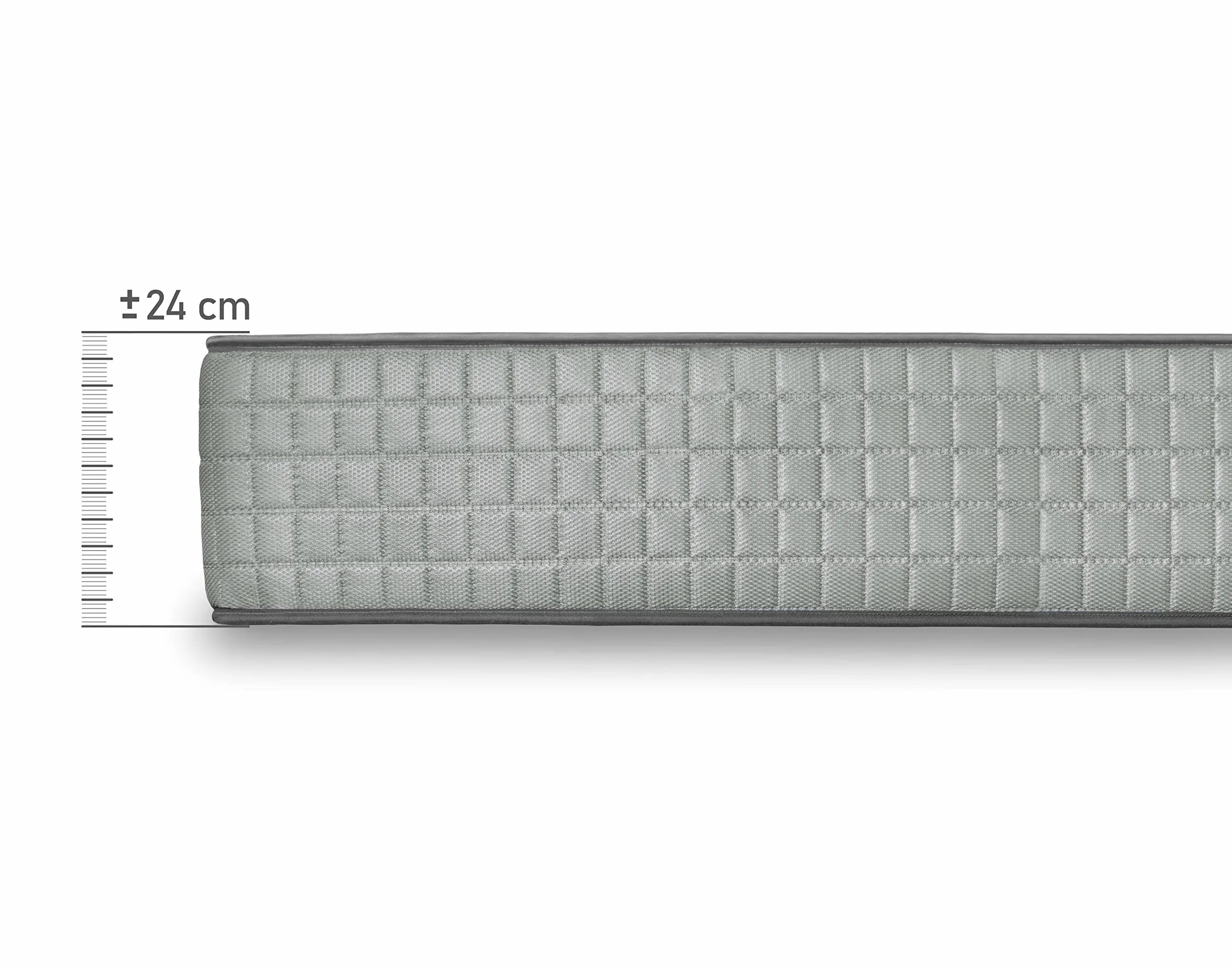HOGAR24 ES | Cama Completa | Somier Lama Ancha + Colchón Viscoelástico Natur Plus Edition 24 | Incluye Juego de Patas Roscadas de 25 cm | Medidas: 90x180 cm