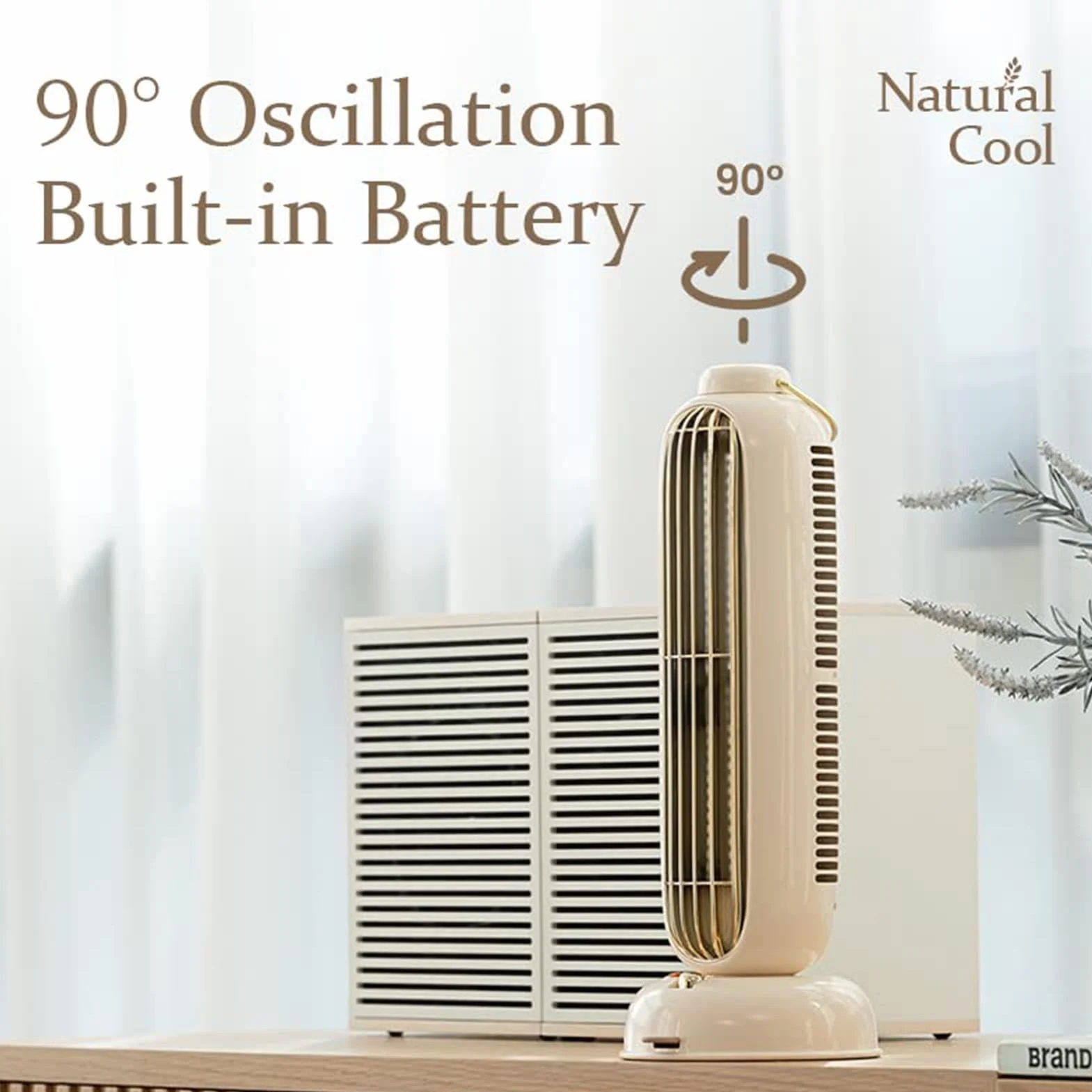 Ventilador de torre para el dormitorio Diseño Sin Aspas De 3 Velocidades Y | Ventilador De Pie Con Oscilación Para En Dormitorio, Oficina, Salón, Hogar, Interior, Escrito