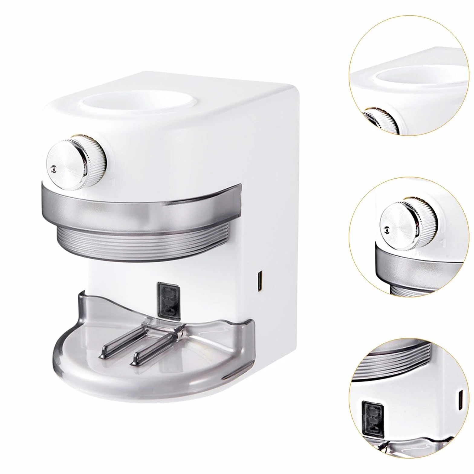 Dispensador de Pasta de Dientes con Soporte Y Reposacepillos, Blanco, Individual