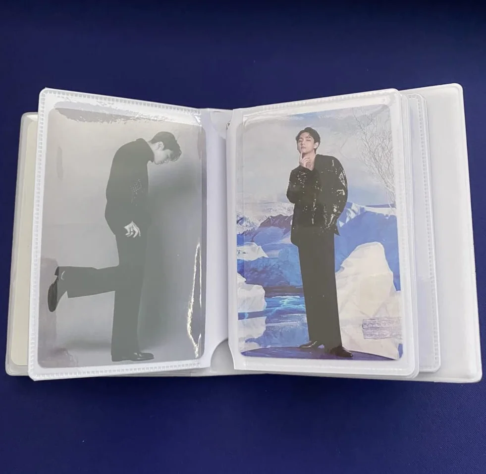 Kpop - Juego de 60 tarjetas de fotos personales JIMIN, 32 calcomanías, soporte para álbum de chimmy, llavero, llavero (Jungkook-I am still)