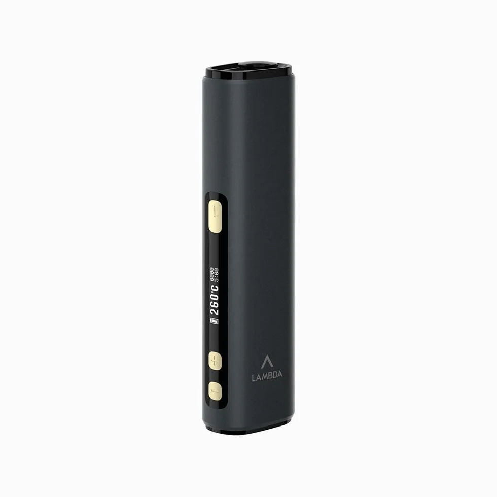 LAMBDA i8 HNB Dispositivos de calor sin quemaduras, calefacción por inducción electromagnética sin contacto, OLED 3200 mAh tiempo de calentamiento ajustable y temperatura, no requiere limpieza (negro)
