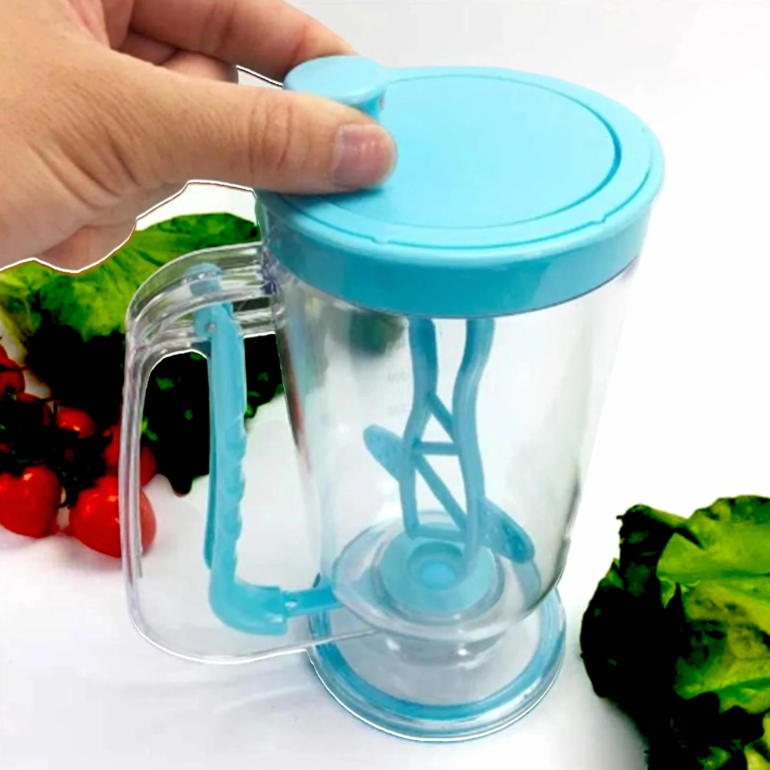 Dispensador de Masa para Tortitas - 900 ml - Dispensador de Masa - Crepes - Reposteria Utensilios - Crepera - Utensilios de reposteria y pastelería – Acero INOX. (dispensador plastico)