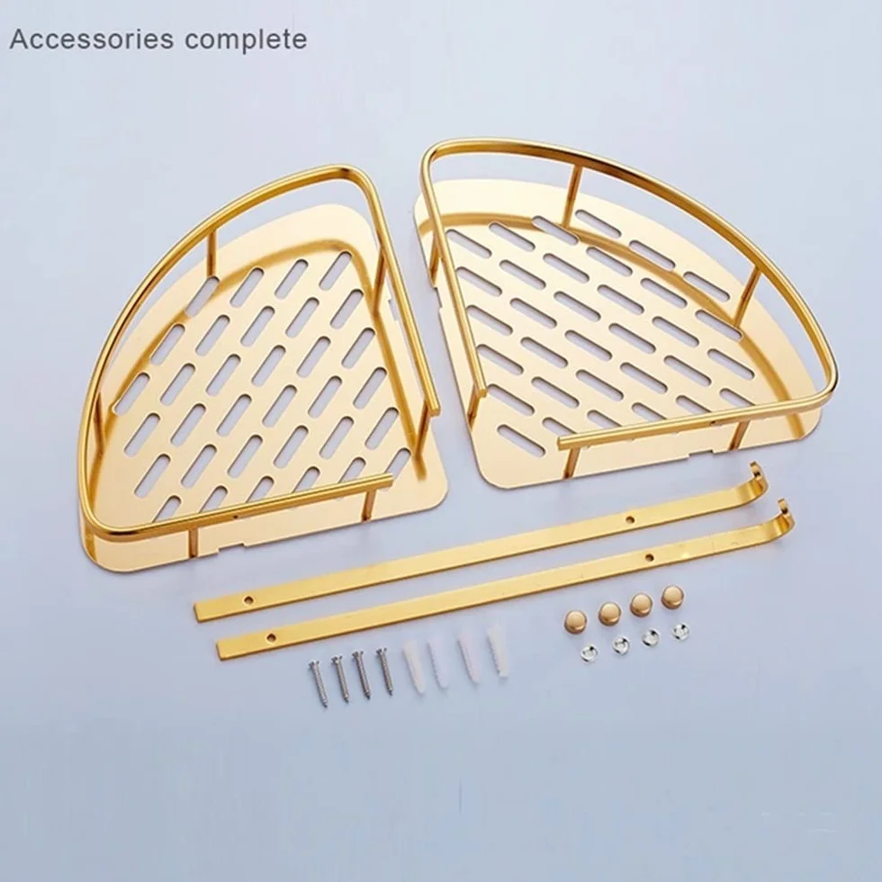 Estantes de baño exquisitos Estante de baño, Cesta de Esquina montada en la Pared de la Ducha, Estante de baño de Pared de Almacenamiento de champú
