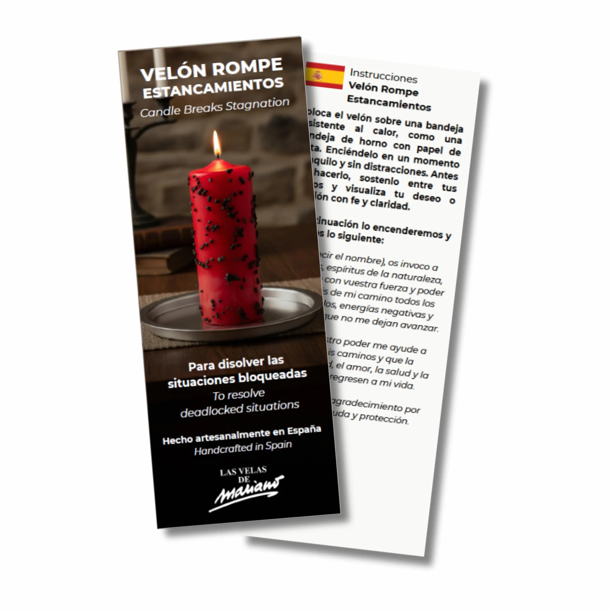 Vela Roja Esotérica para Desbloqueo Energético y Avance Personal – Vela Rompe Estancamientos Ritualizada – Las Velas de Mariano