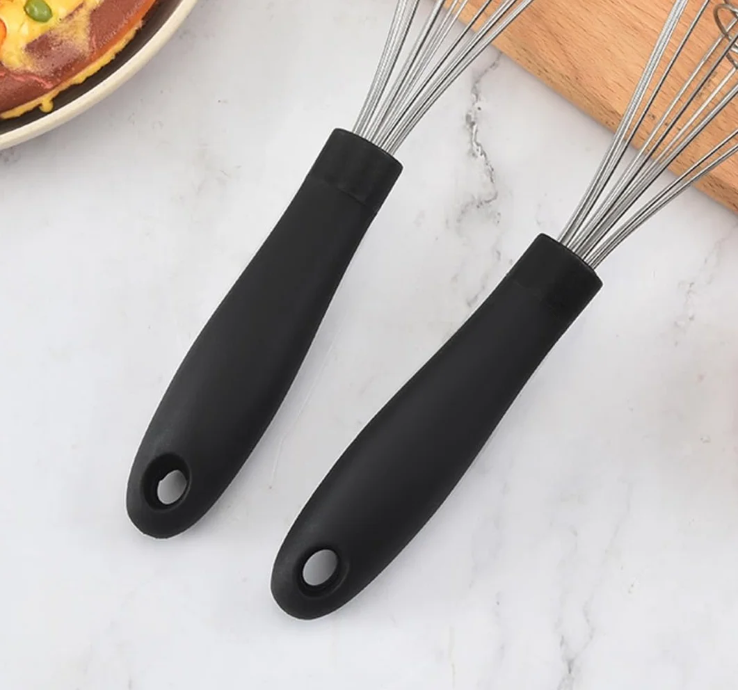 Batidor Varillas Cocina Mango con Batidor De Alambre Enrollado, Mezclador De Cocina Comercial For El Hogar, Herramienta For Hornear Pasteles Barillas Batir Batidor De Huevo(7.2x30cm)