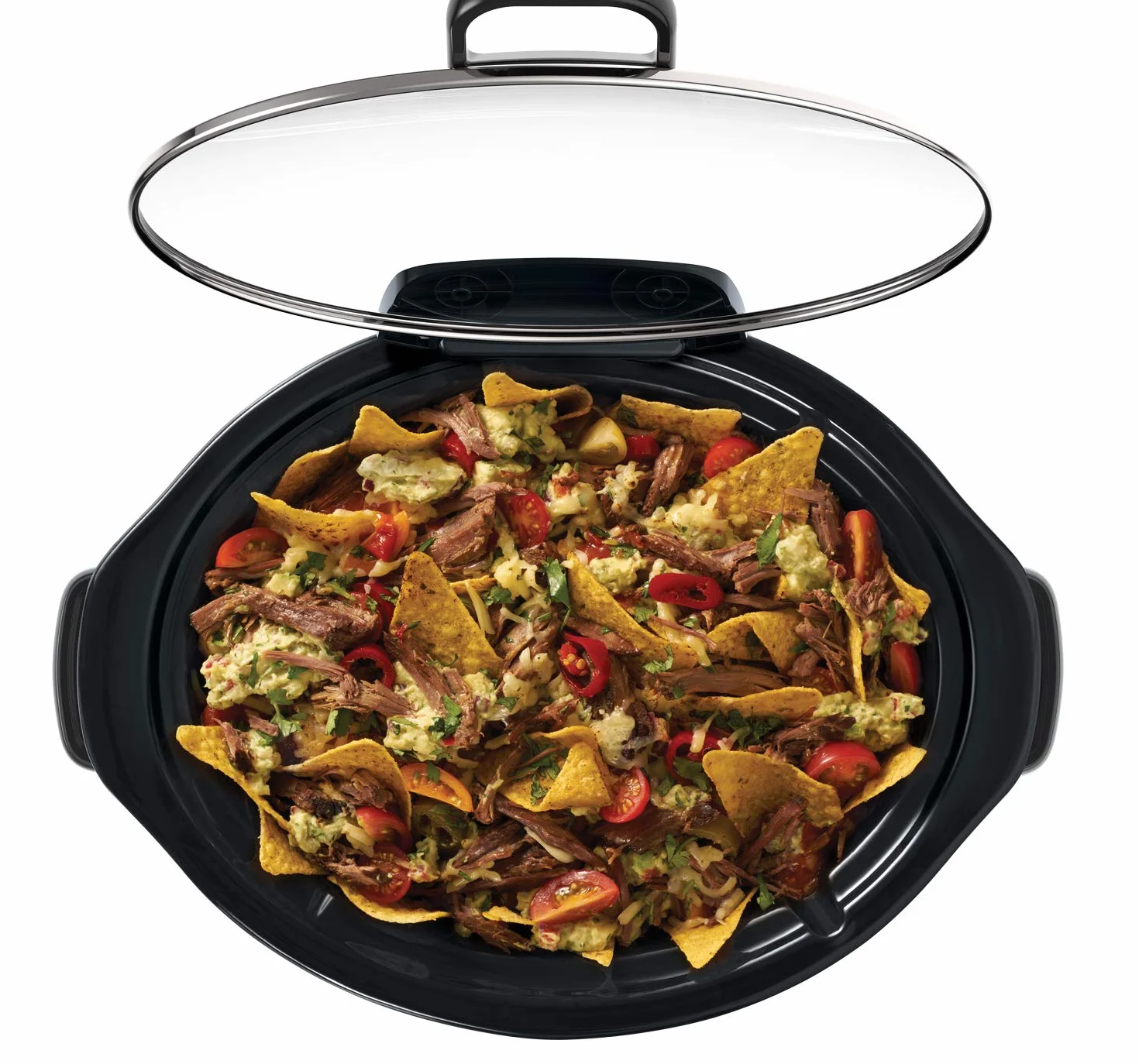 Crock-Pot olla de cocción lenta digital 3,5 litros con tapa bisagras tiempo ajustable plata oro rosa