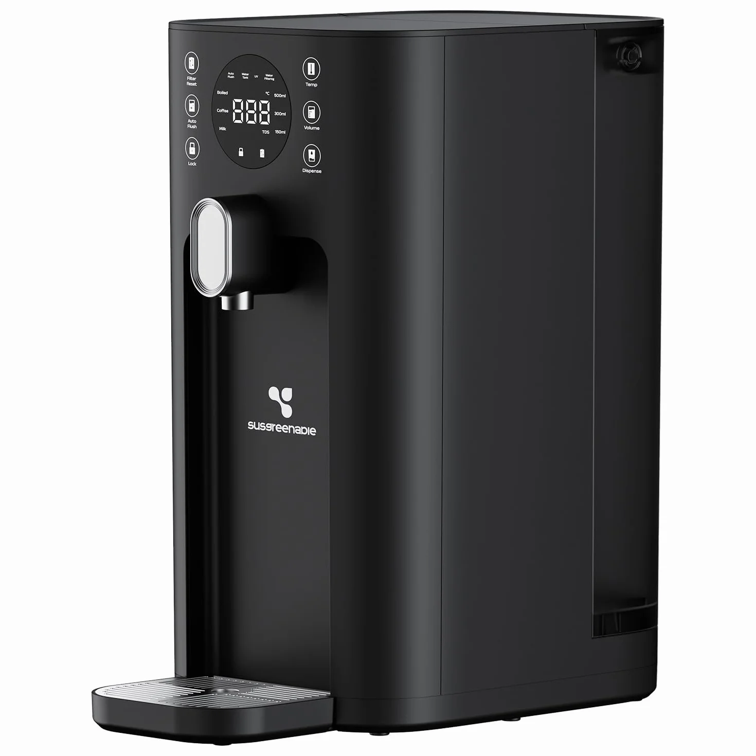 CIARRA X SusGreenable Purificador de Agua por Ósmosis Inversa de Sobremesa, Agua Caliente Instantánea 3s, 4 Temperaturas, Filtro RO 5 Etapas, Depósito 4.3L, Pantalla TDS, Sin Instalación